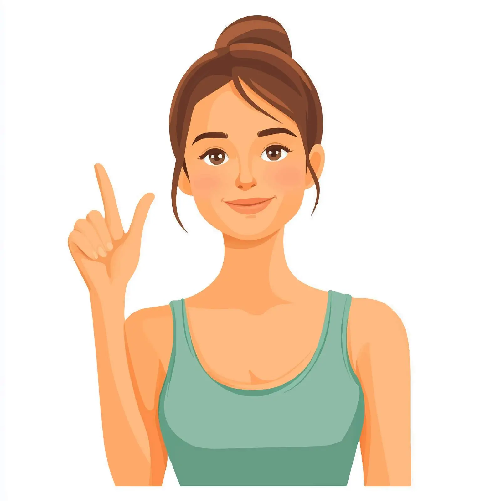 Young Woman Displaying Okay Gesture — free download from Dotvec