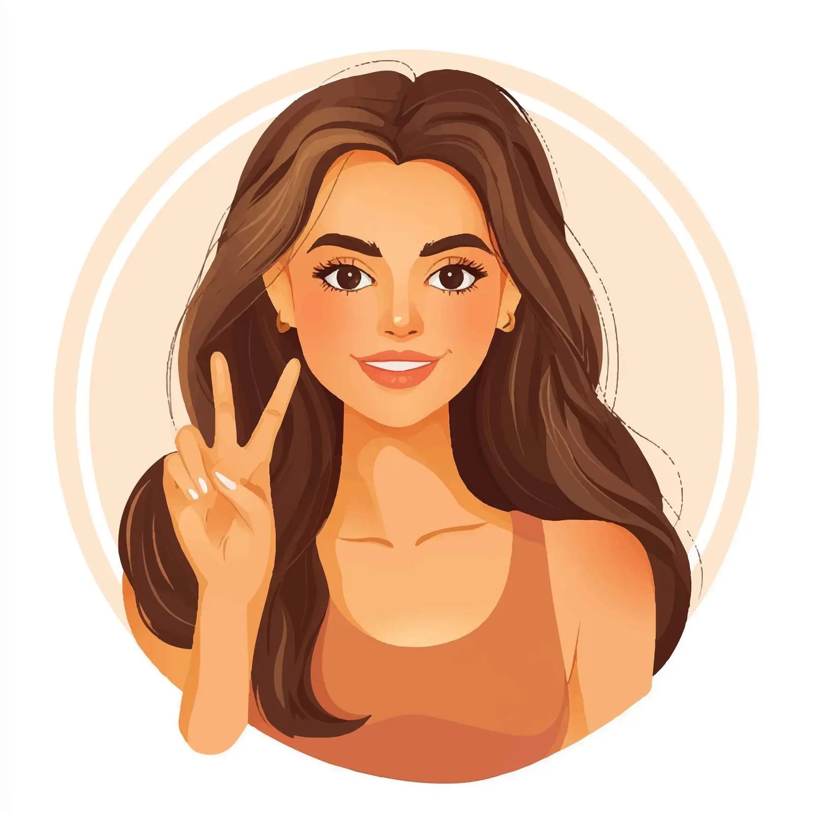 Confident Woman Making Okay Sign — free download from Dotvec