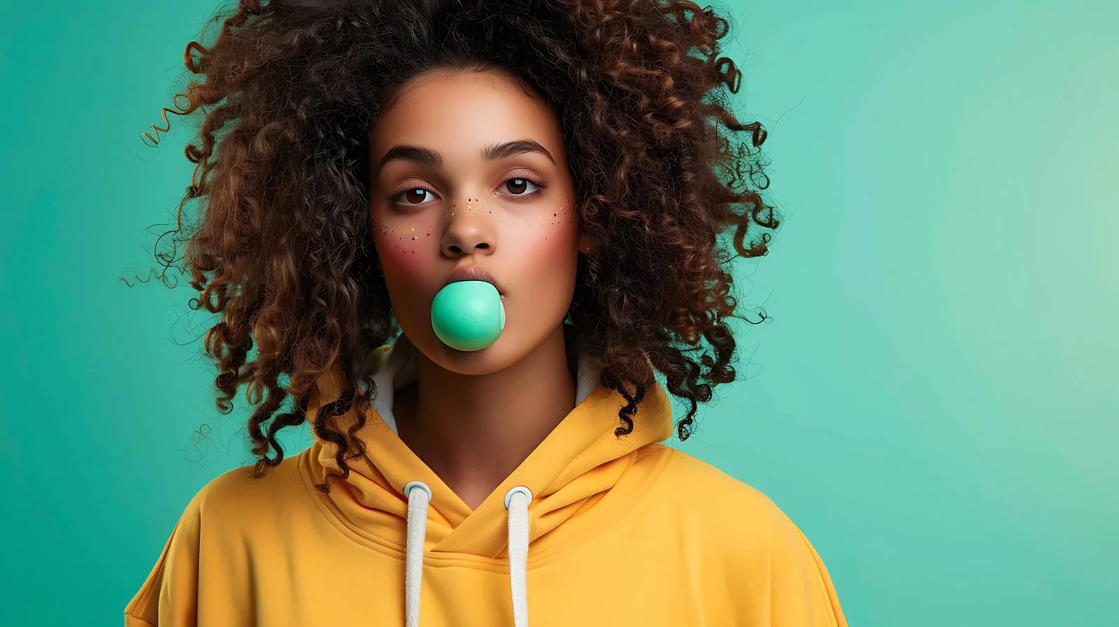 Youthful Urban Skateboarder with Chewing Gum — free download from Dotvec