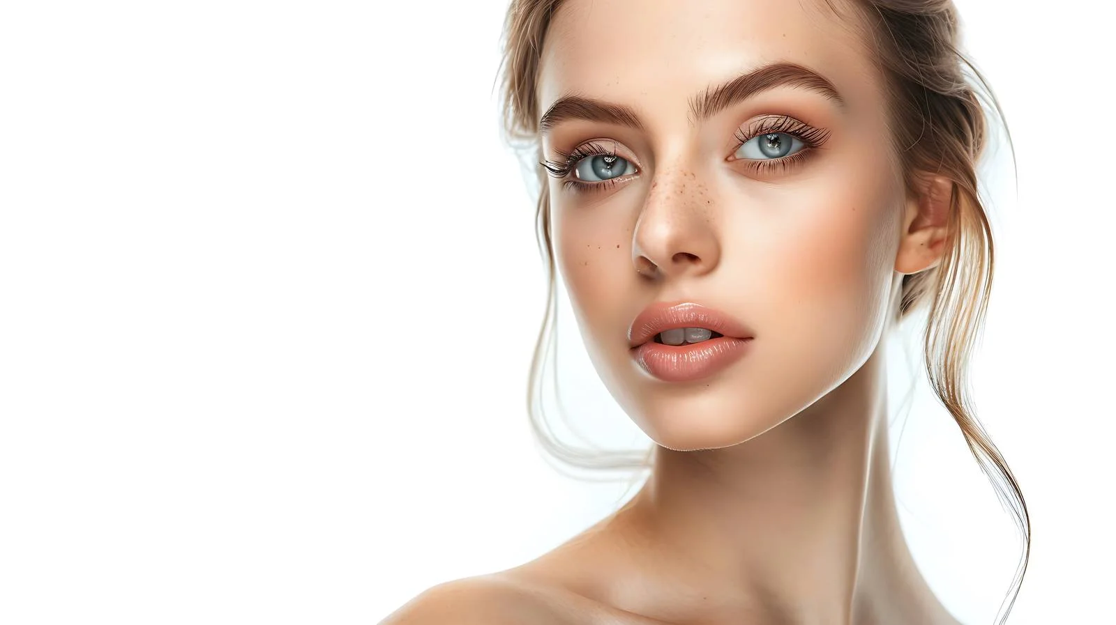 Radiant Youthful Woman with Clear Healthy Skin — free download from Dotvec