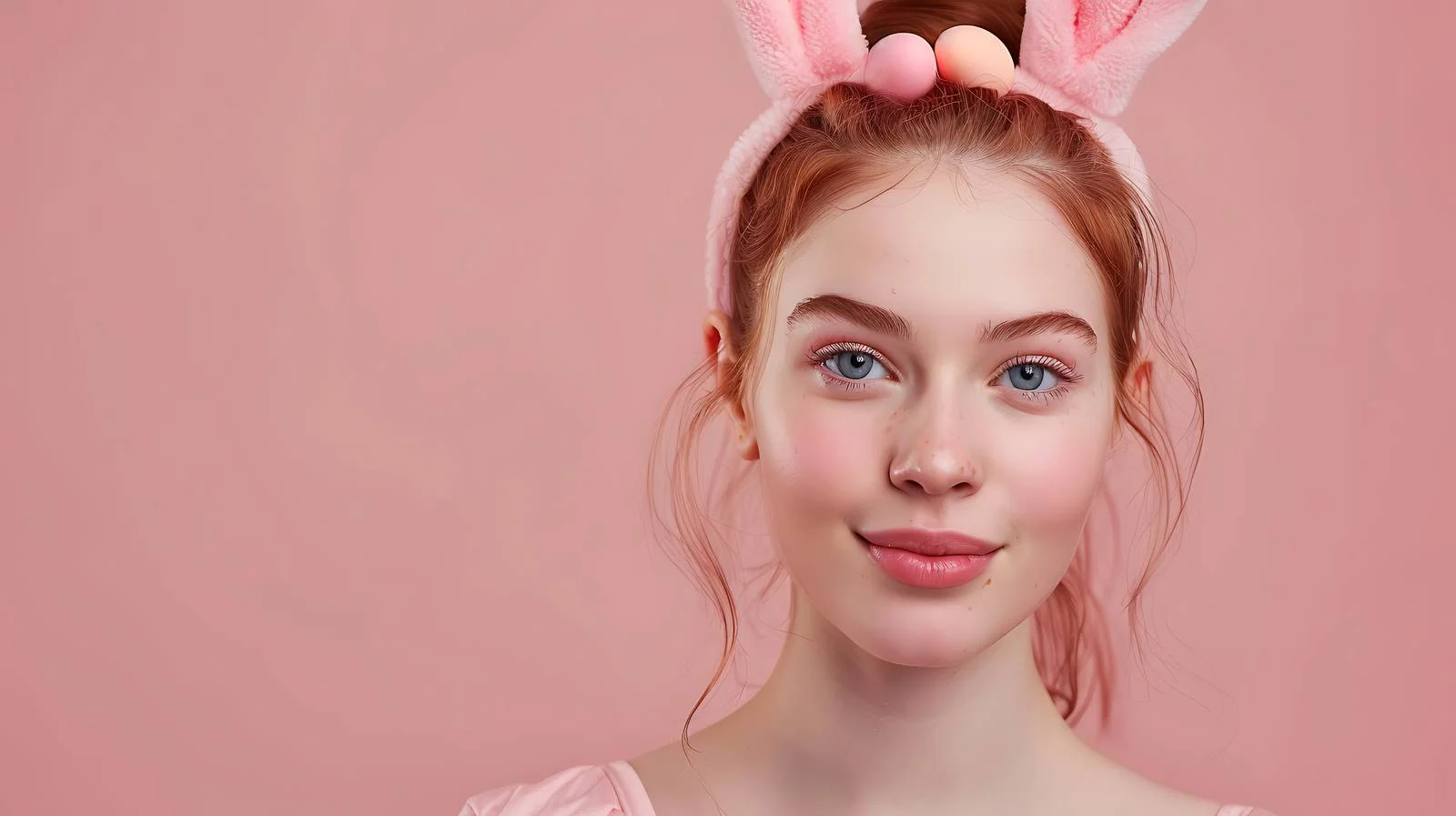 Easter Bunny Woman Portrait — free download from Dotvec