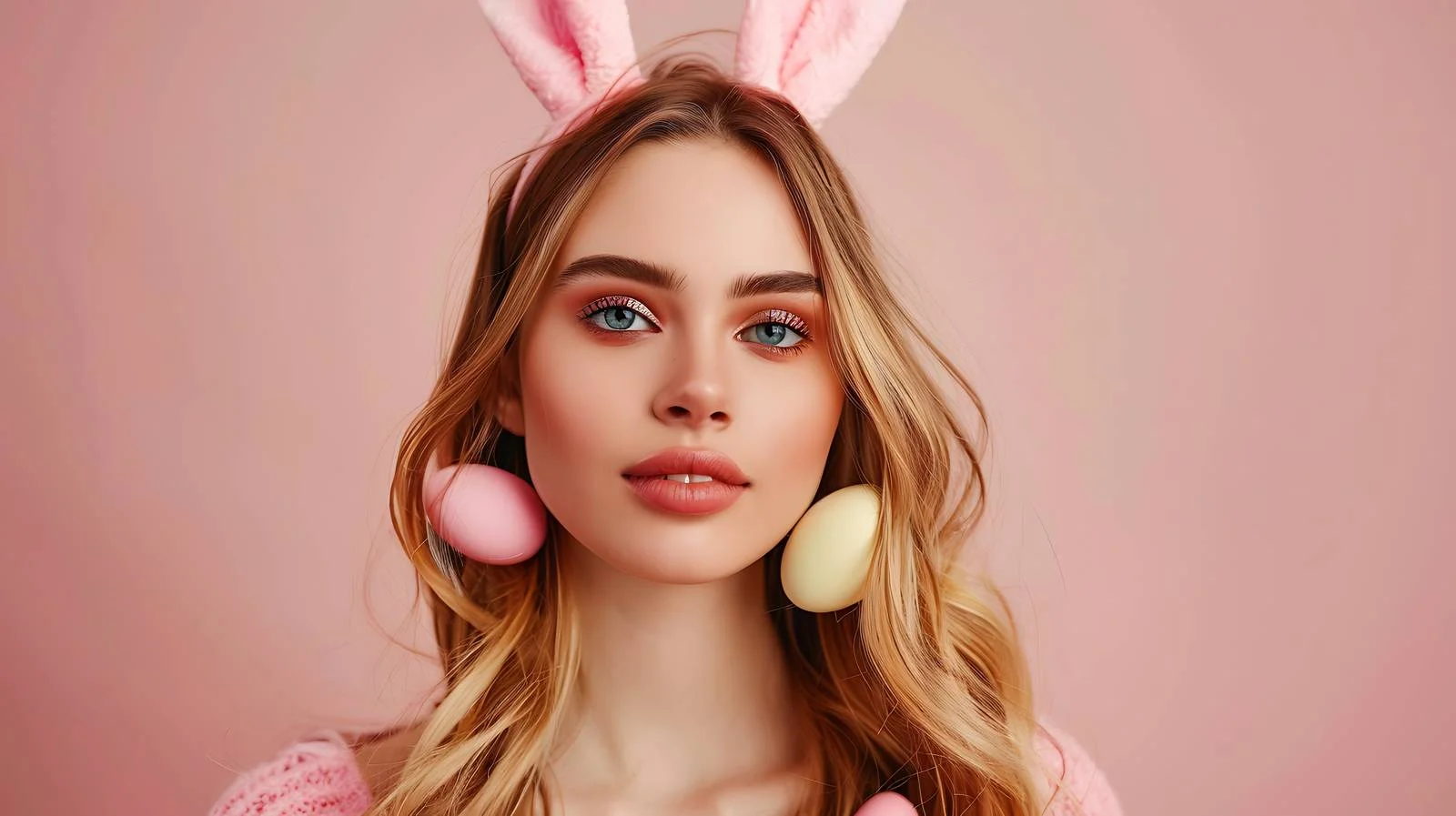 Easter Bunny Woman — free download from Dotvec