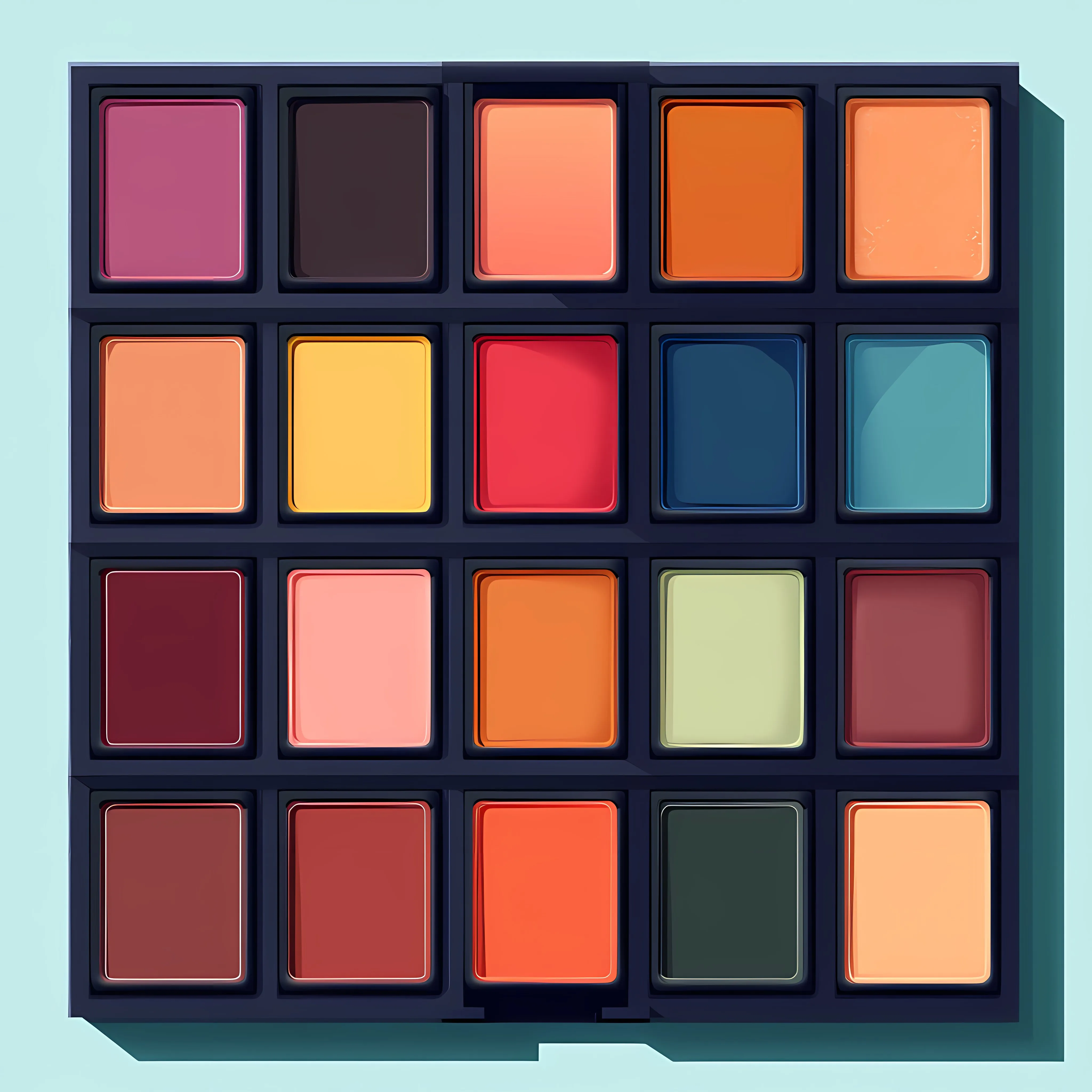Glamorous Eyeshadow Colors Palette Collection — free download from Dotvec