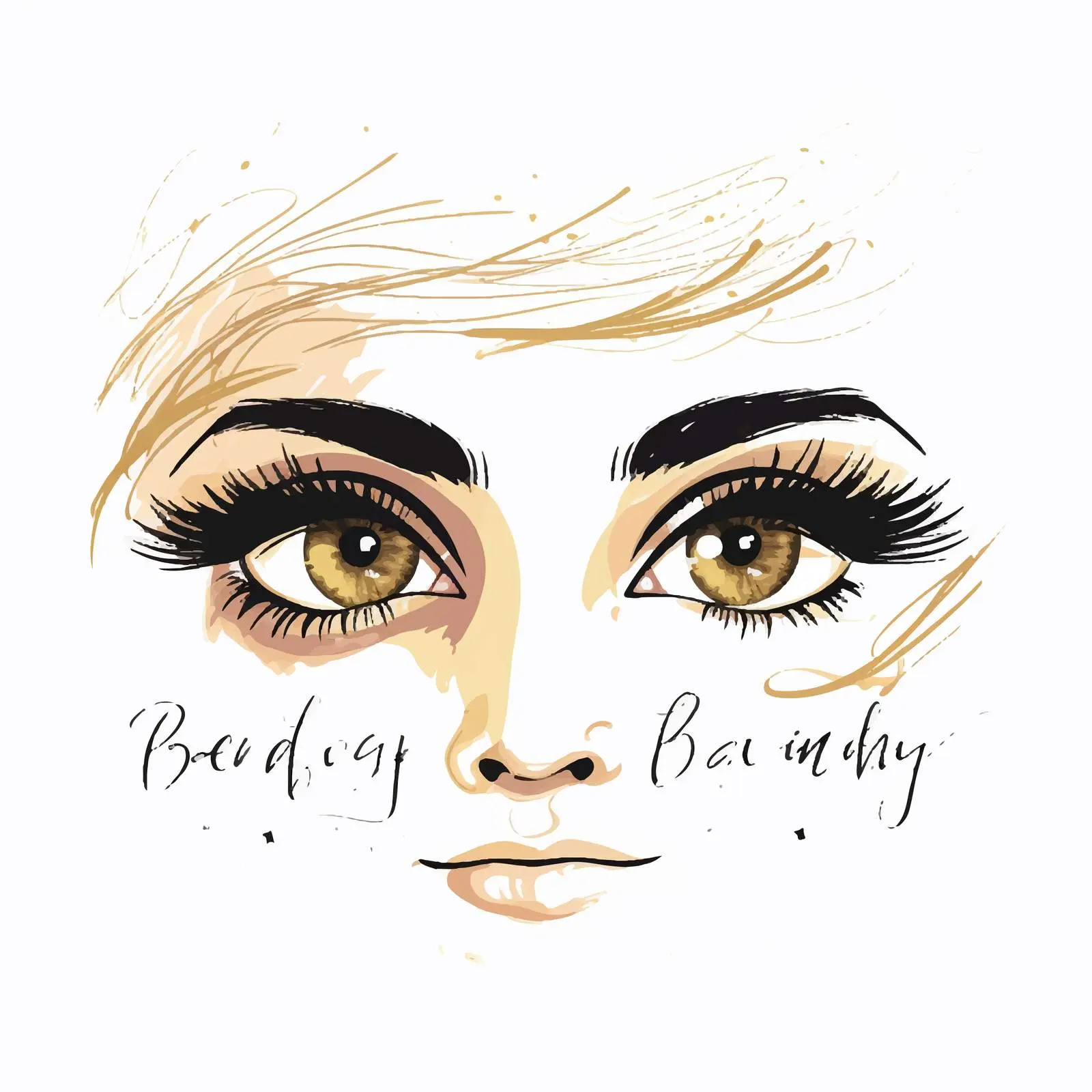 Beauty Handwritten Quote Fashion Sketch — free download from Dotvec