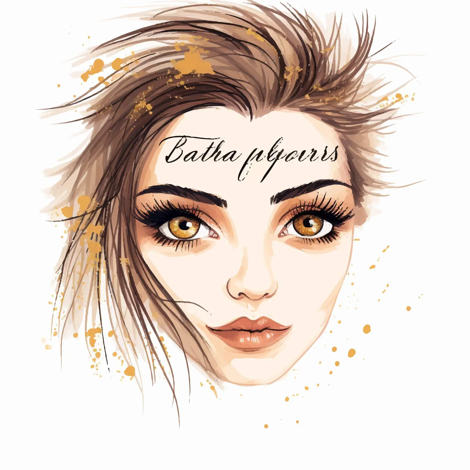 Handwritten Beauty Quote Fashion Illustration – free artistic typography image from Dotvec