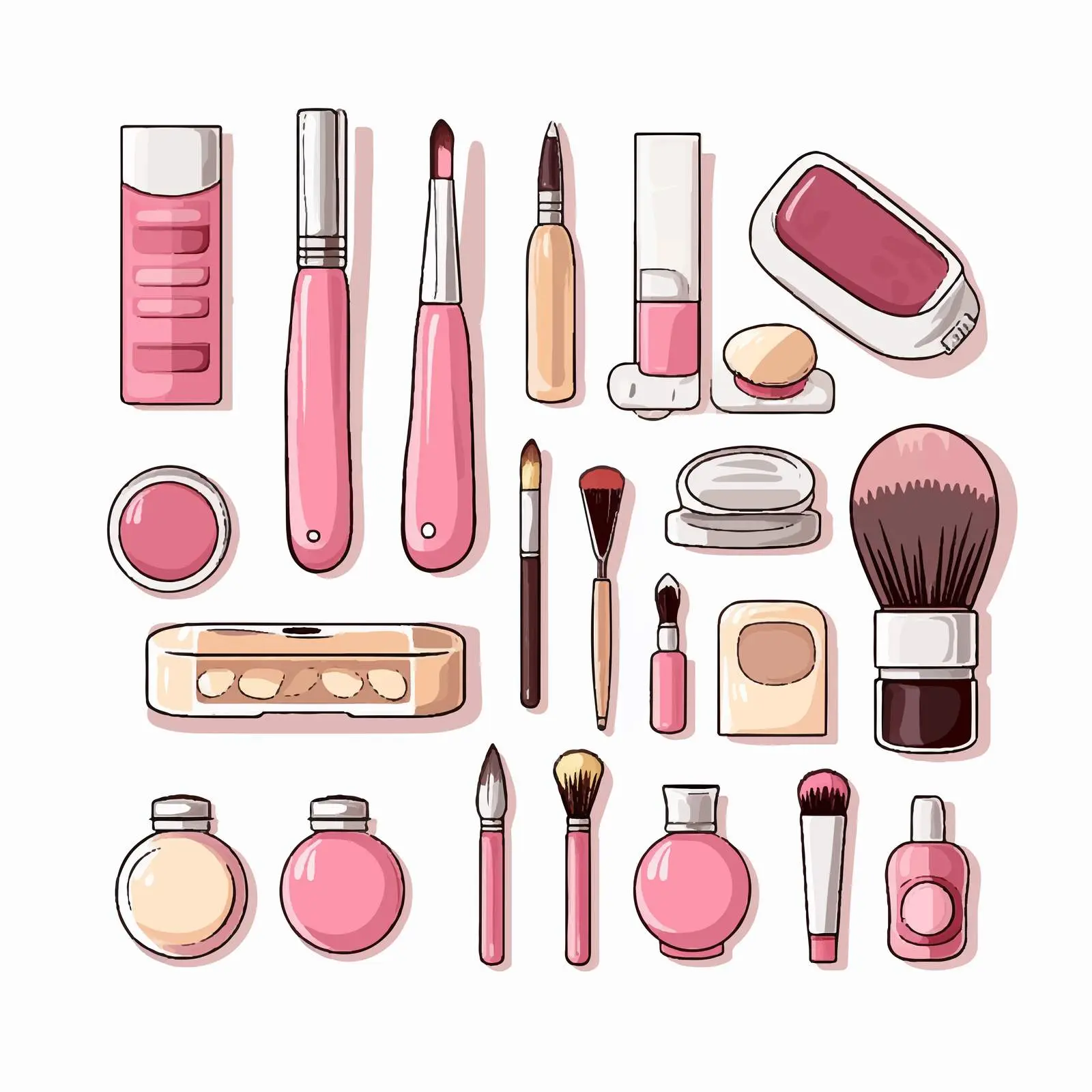 Nail Art Accessories and Beauty Process Vector — free download from Dotvec