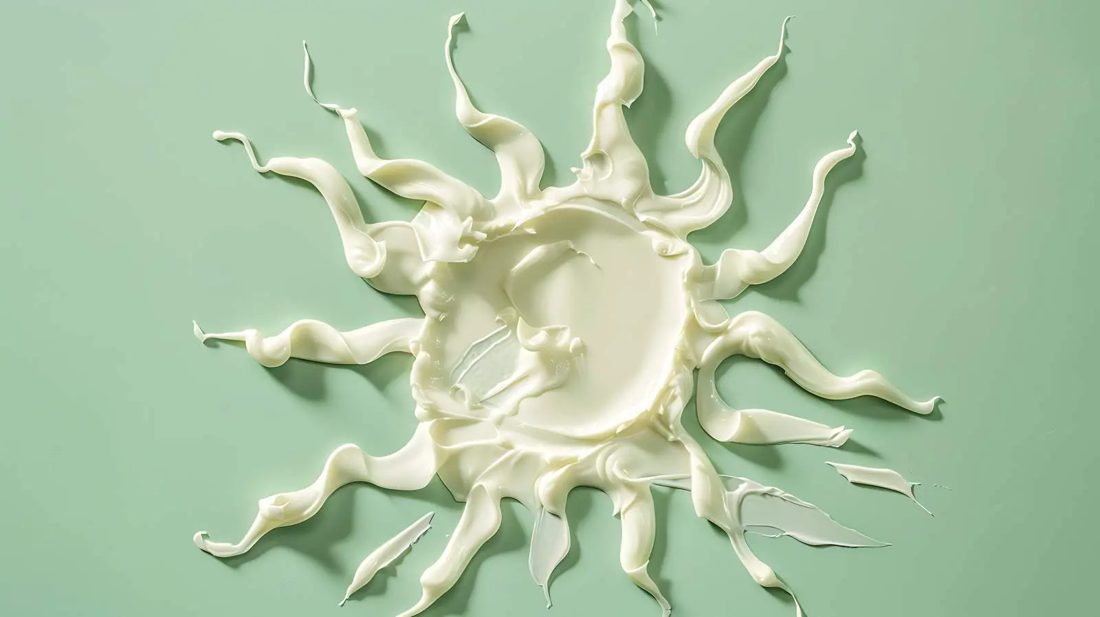 Sun-Inspired White Cosmetic Cream Smear — free download from Dotvec
