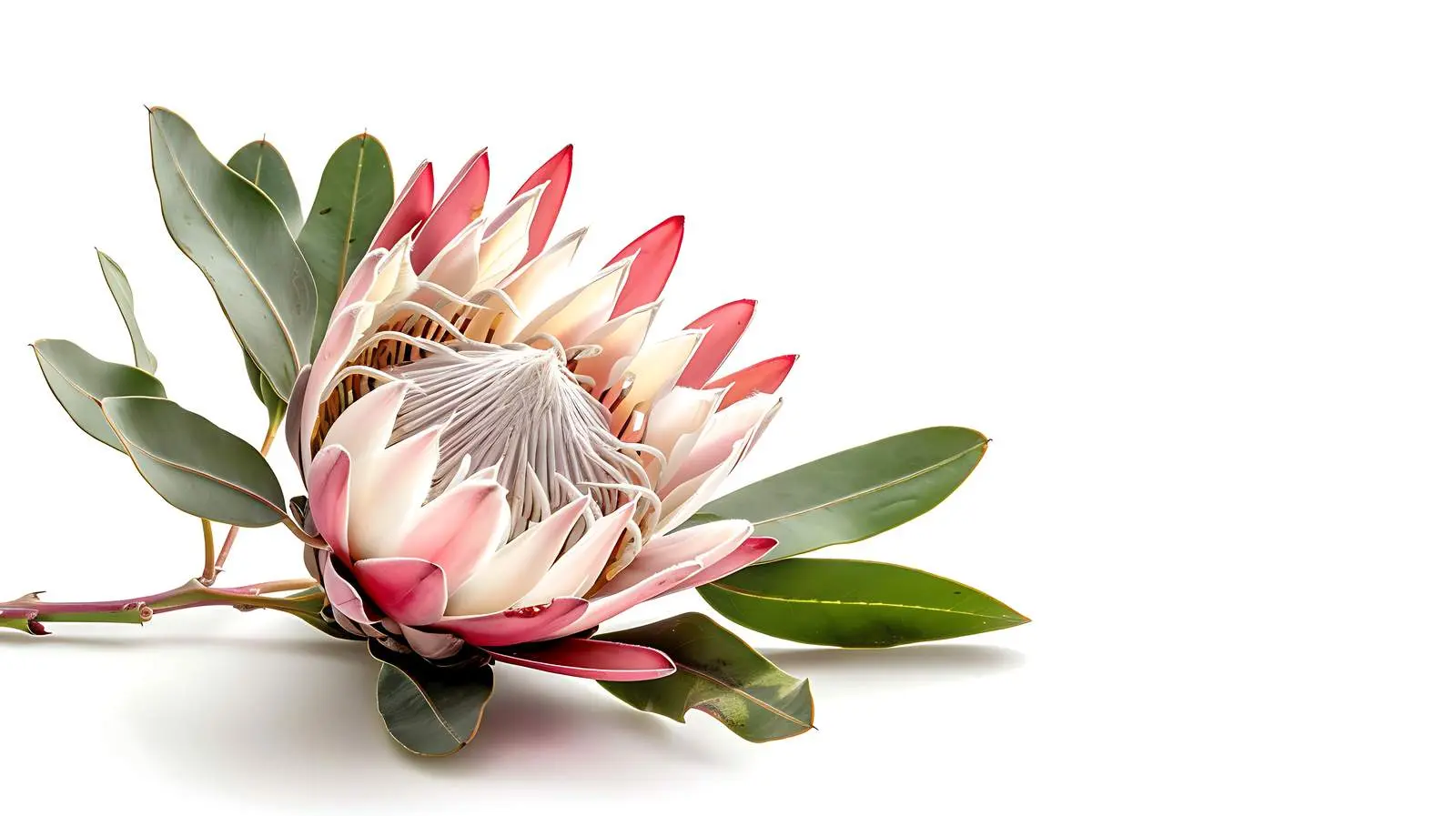 Stunning Protea Flower Isolated on White Background — free download from Dotvec