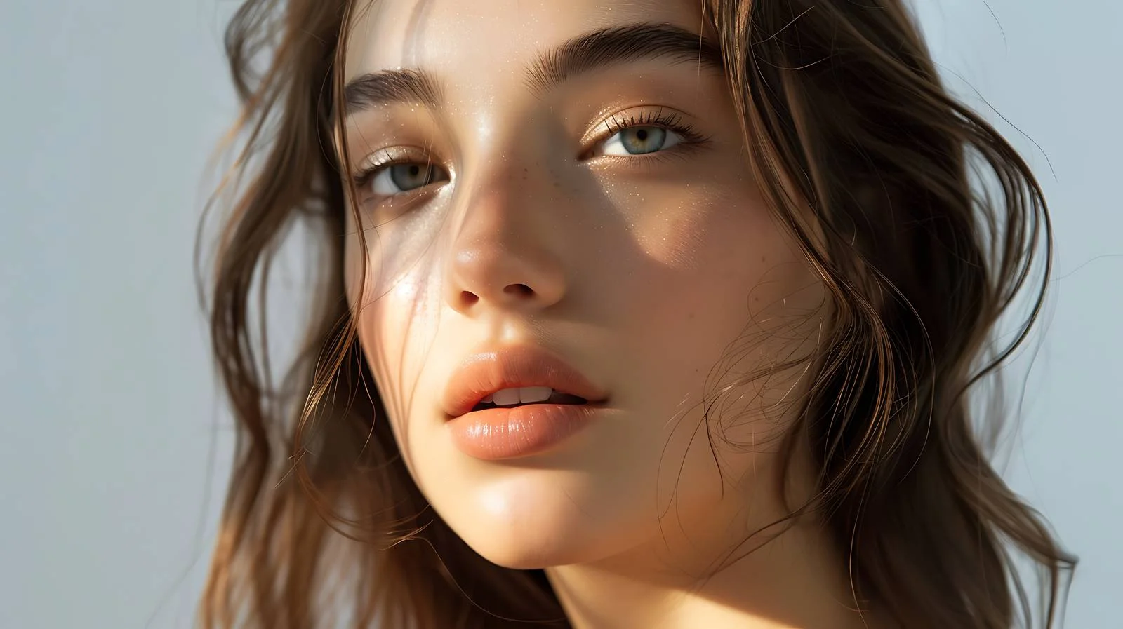 Youthful Woman with Radiant Skin and Healthy Hair — free download from Dotvec