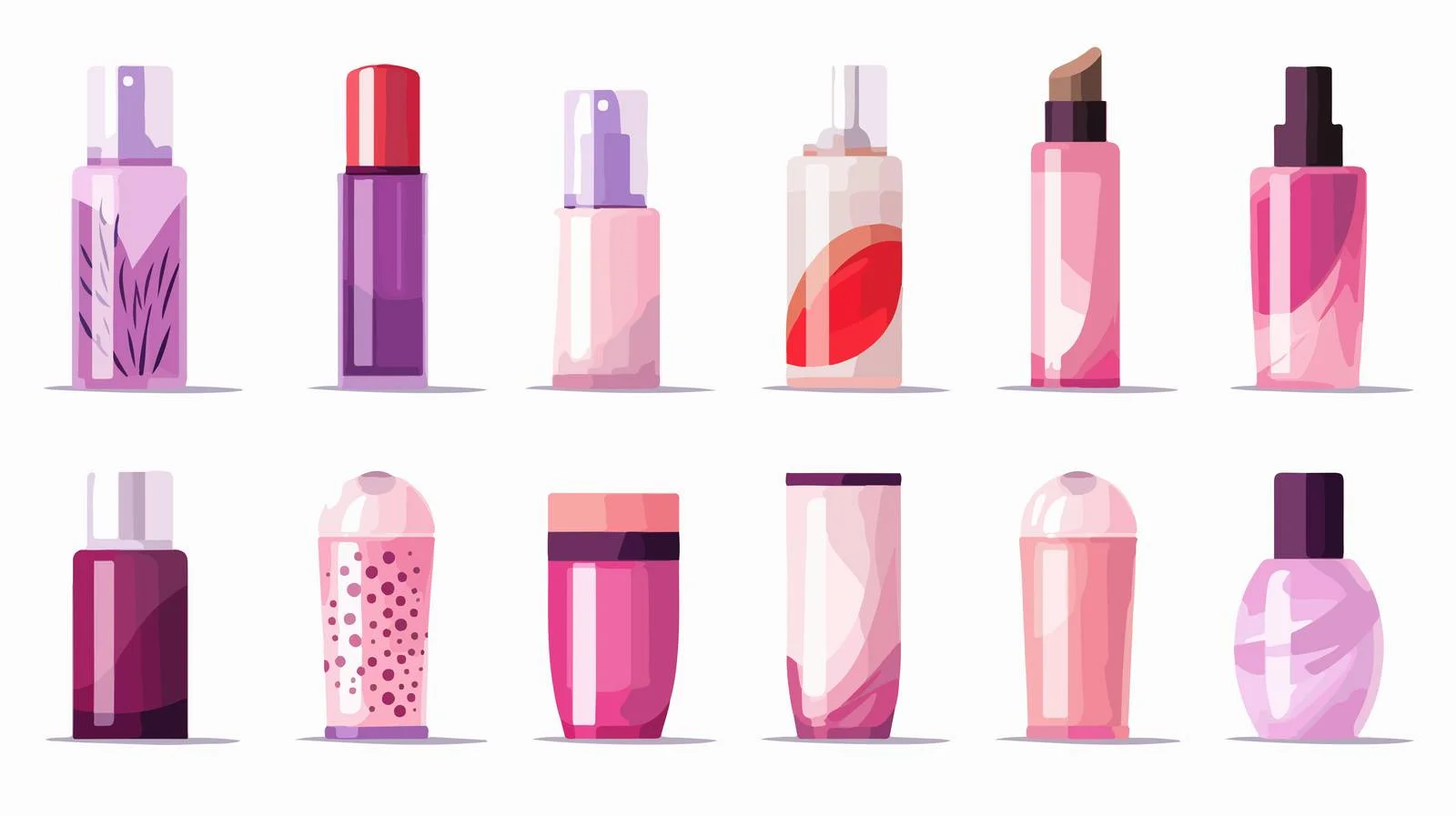 Professional Cosmetic Bottles for Beauty Care — free download from Dotvec
