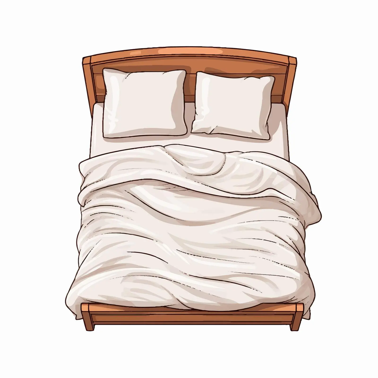 Minimalist Bed Line Vector Illustration — free download from Dotvec