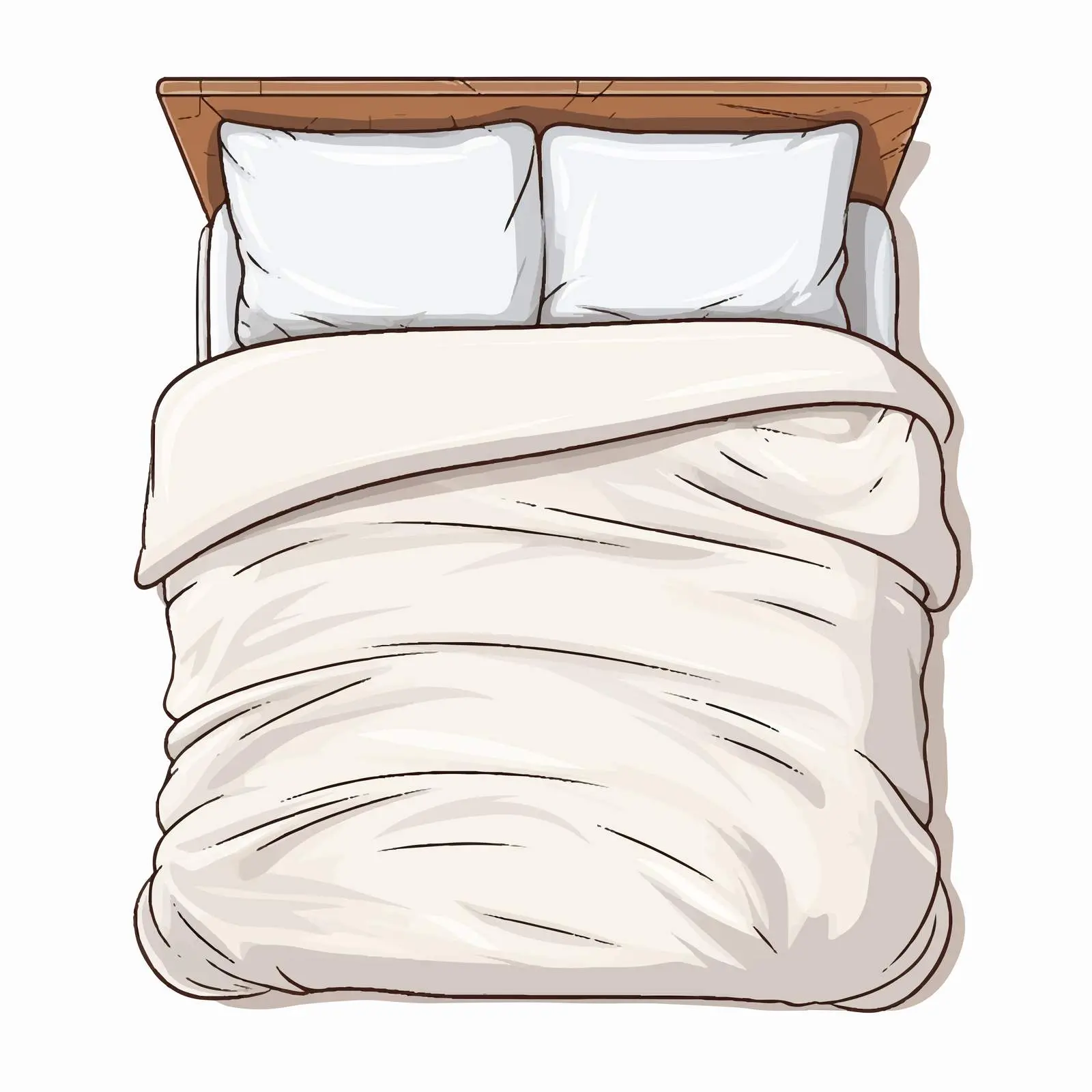 Isolated Bed Line Vector Illustration — free download from Dotvec