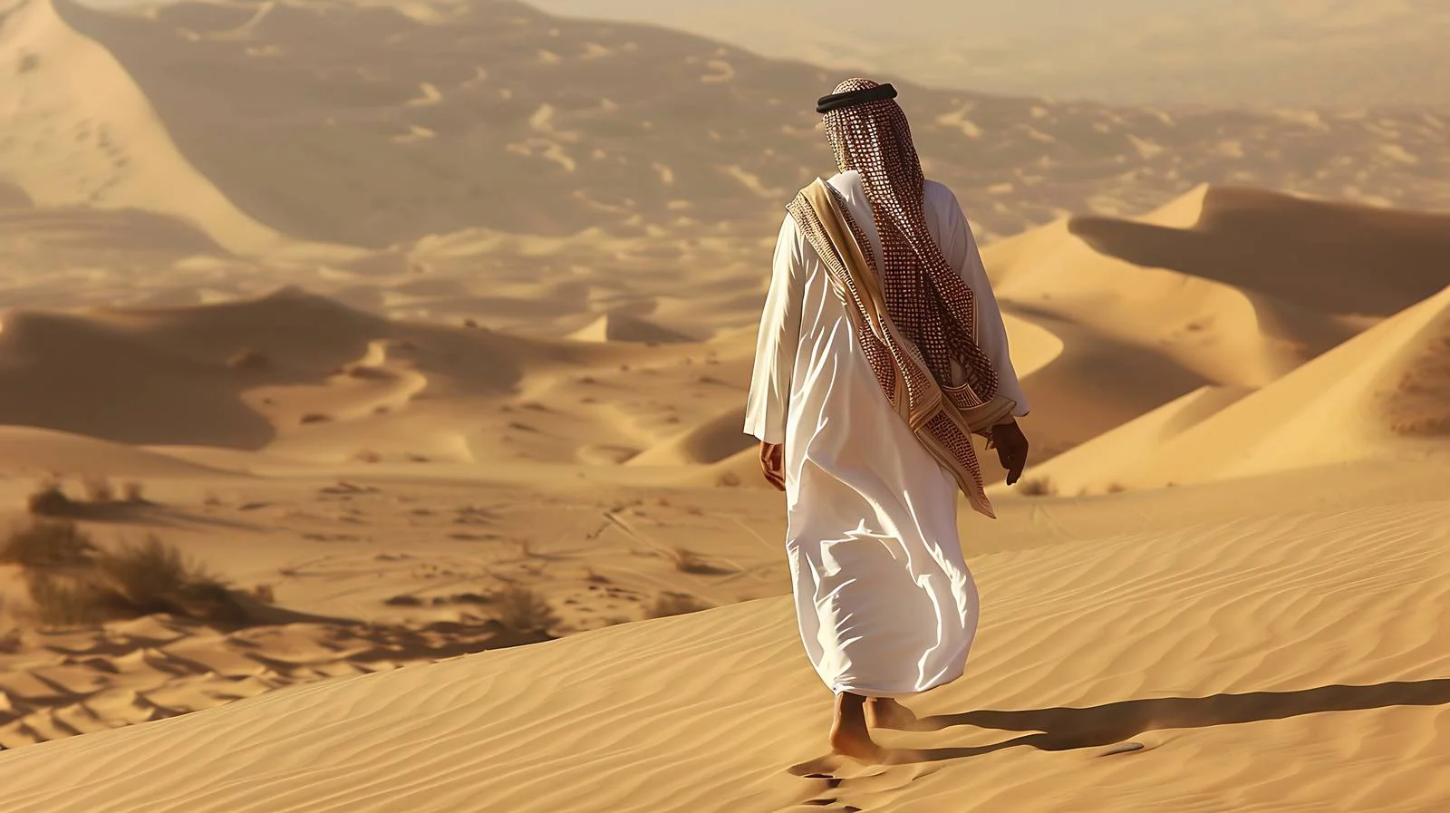 Bedouin in Wahiba Sands Desert — free download from Dotvec