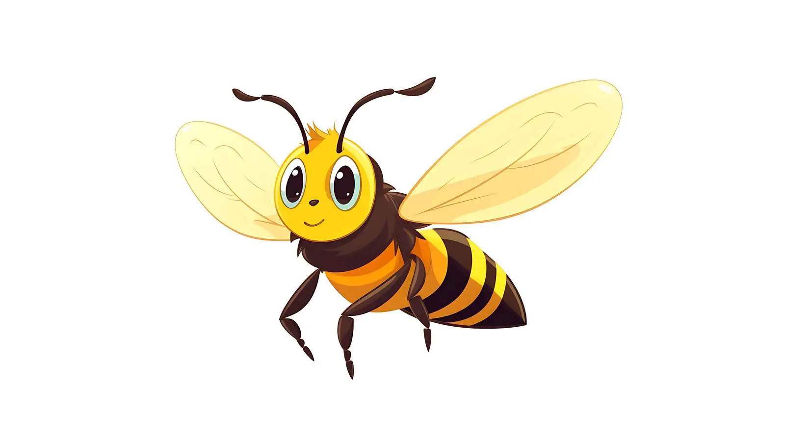 Bee Active Cartoon Illustration — free download from Dotvec