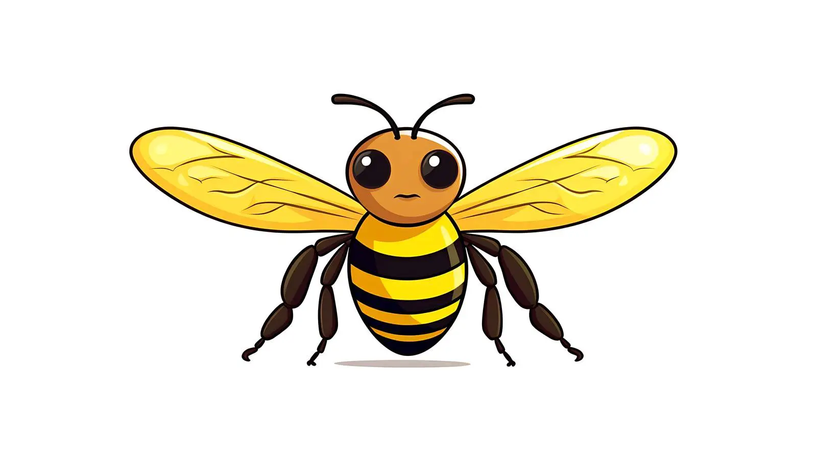 Cartoon Bee Illustration — free download from Dotvec