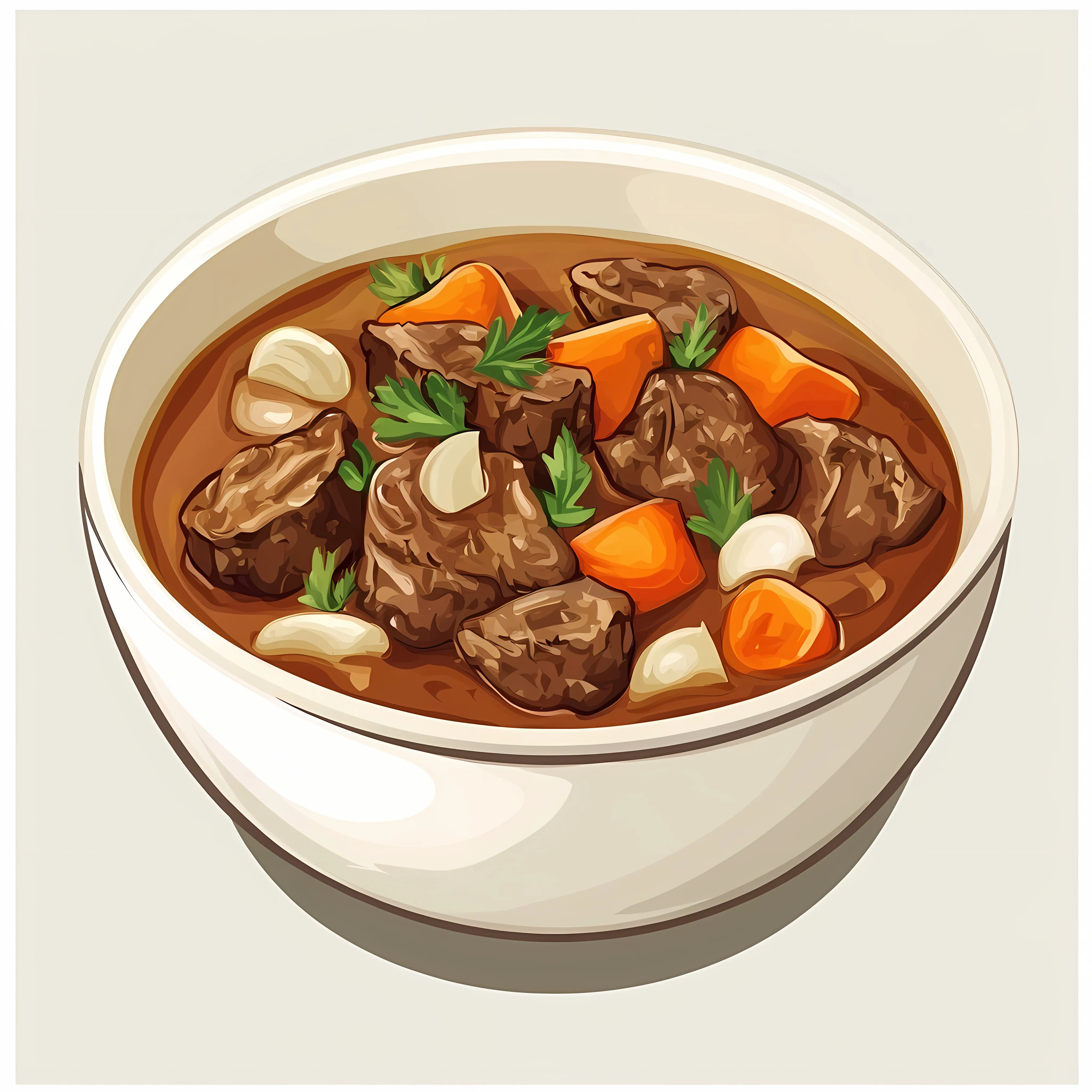 Gourmet Beef Stew with Carrots and Mushrooms – free traditional dish image from Dotvec