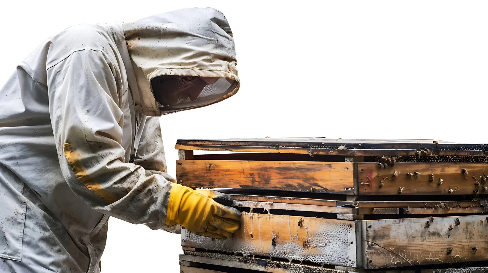 Beekeeper Relocating Beehives to New Spot — free download from Dotvec