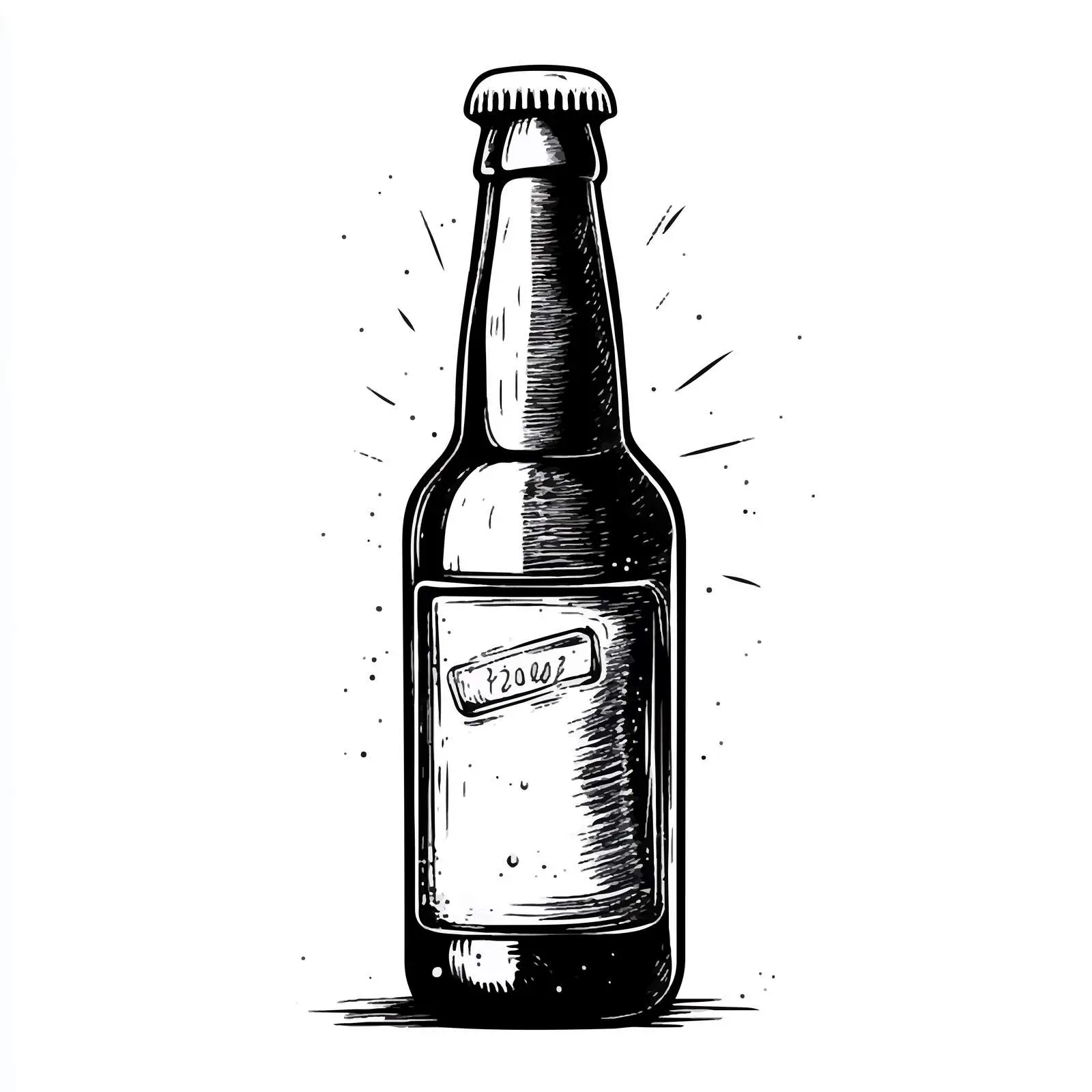 Cartoon Beer Bottle Vector Illustration — free download from Dotvec