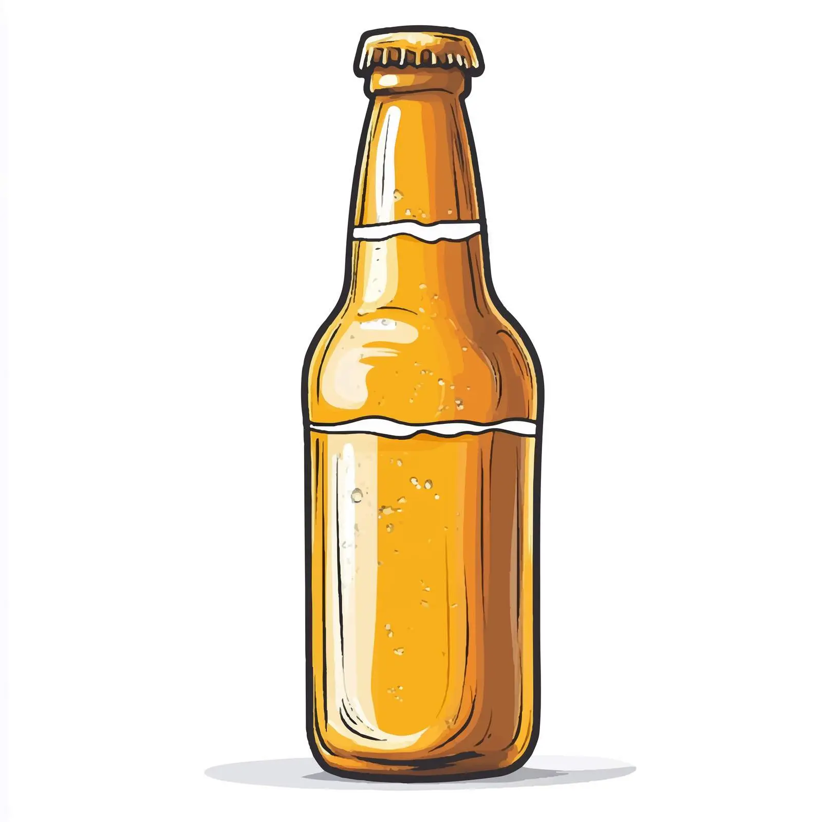 Hand Drawn Beer Bottle Illustration — free download from Dotvec