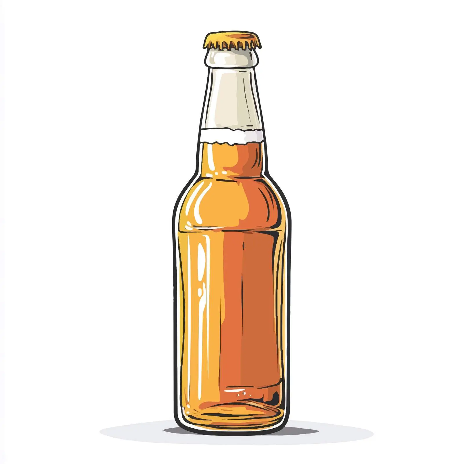 Hand-Drawn Beer Bottle Vector Illustration — free download from Dotvec