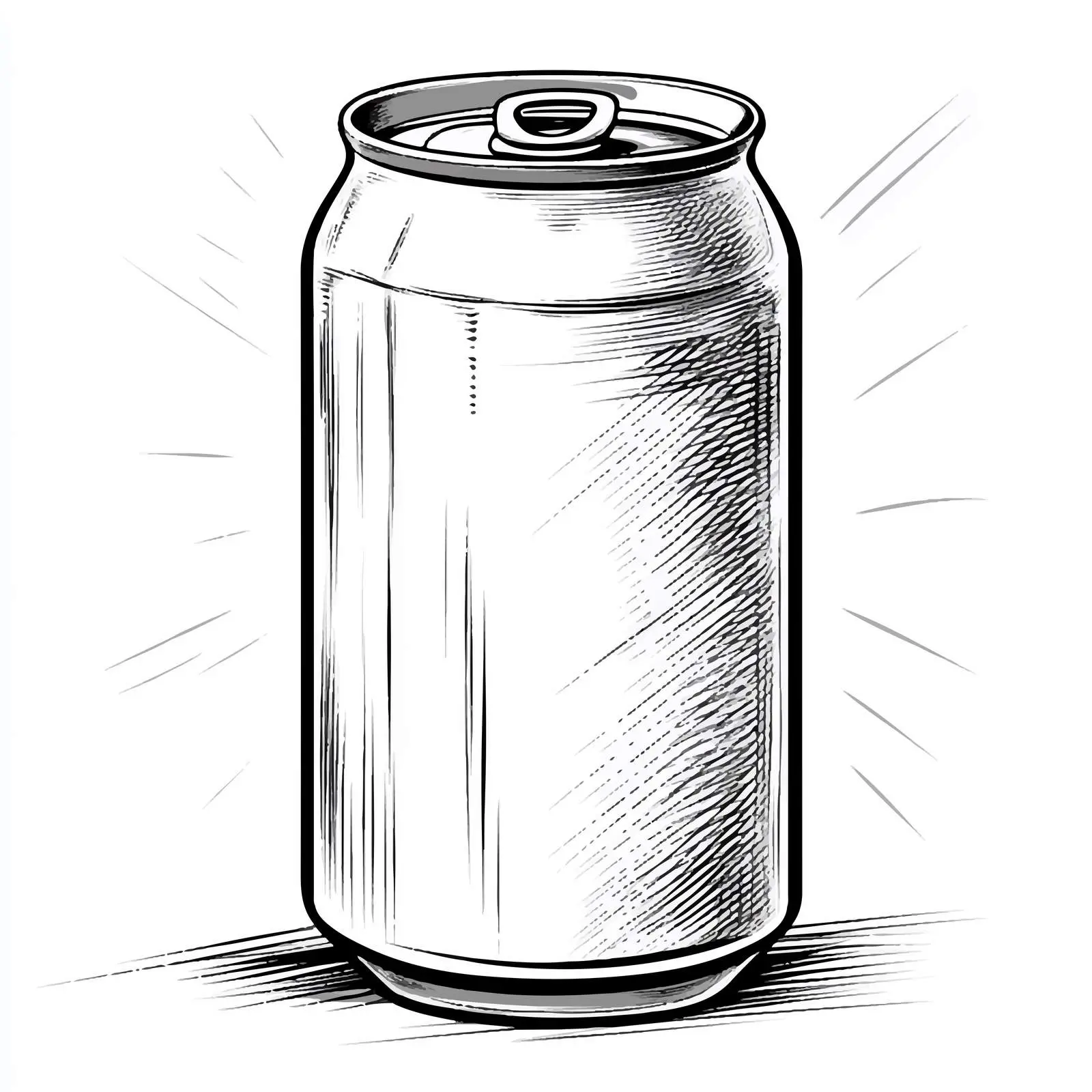 Black and White Beer Can Vector — free download from Dotvec