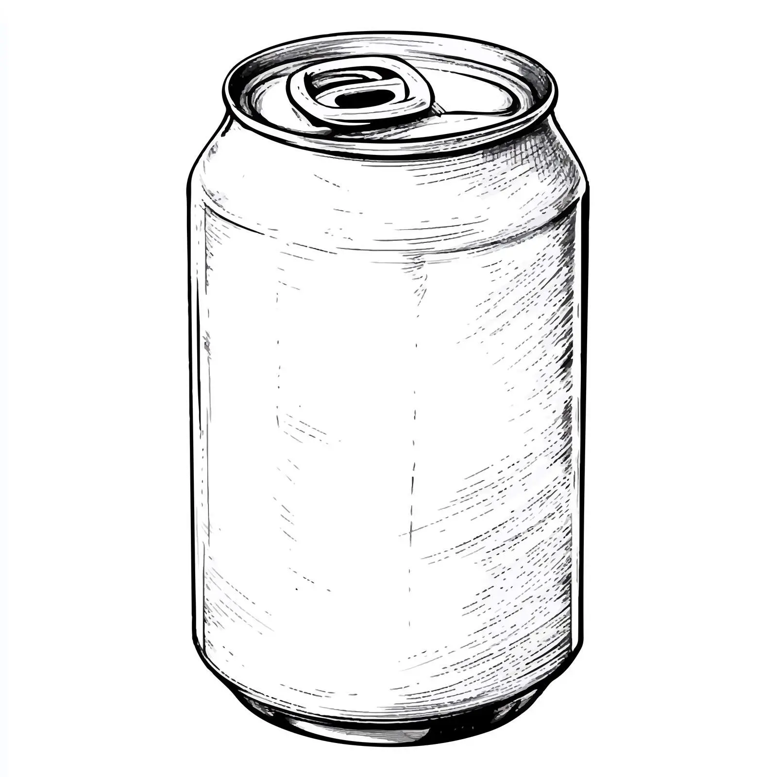 Black and White Beer Can Vector — free download from Dotvec