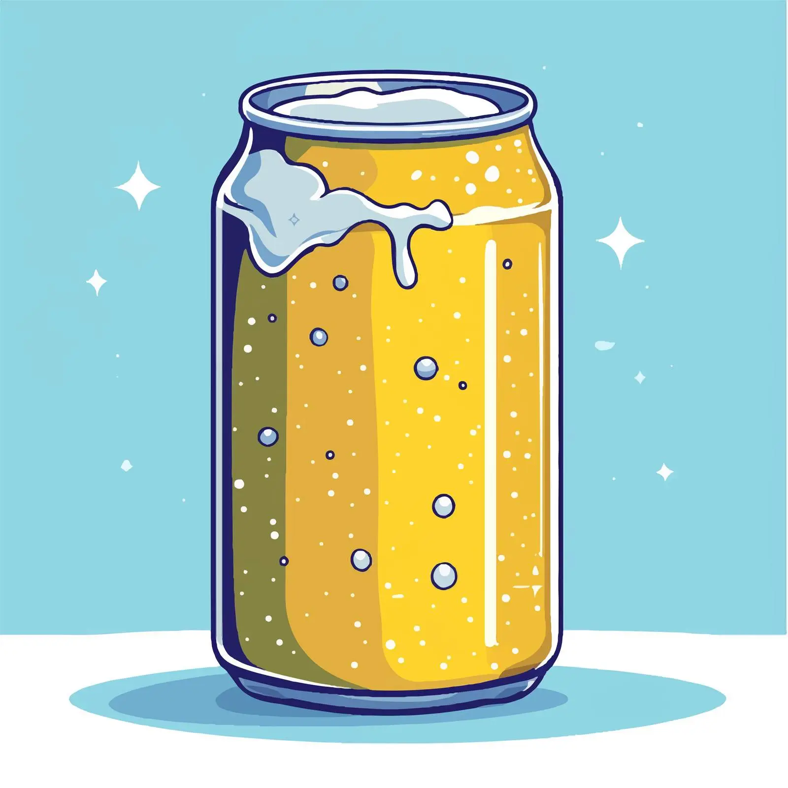 Hand-Drawn Beer Can Illustration — free download from Dotvec