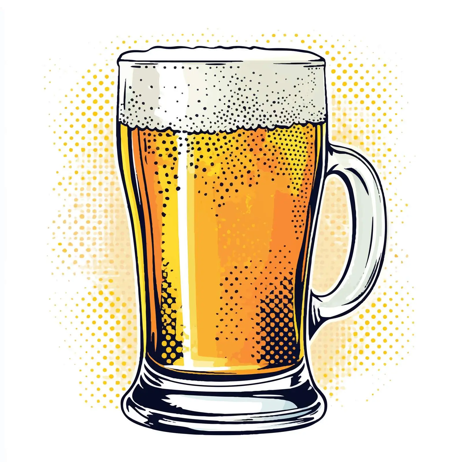 Colorful Beer Glass Icon Design — free download from Dotvec
