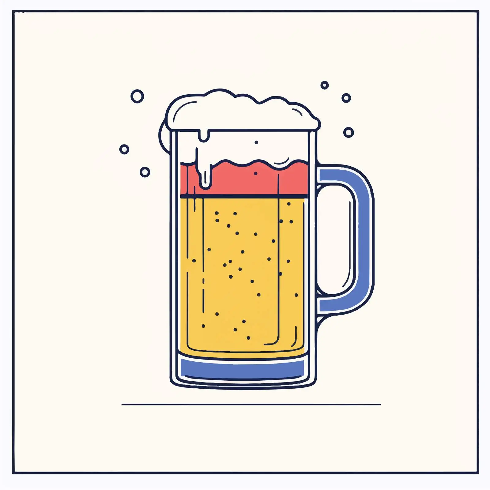 Thin Line Beer Icon Vector Symbol — free download from Dotvec