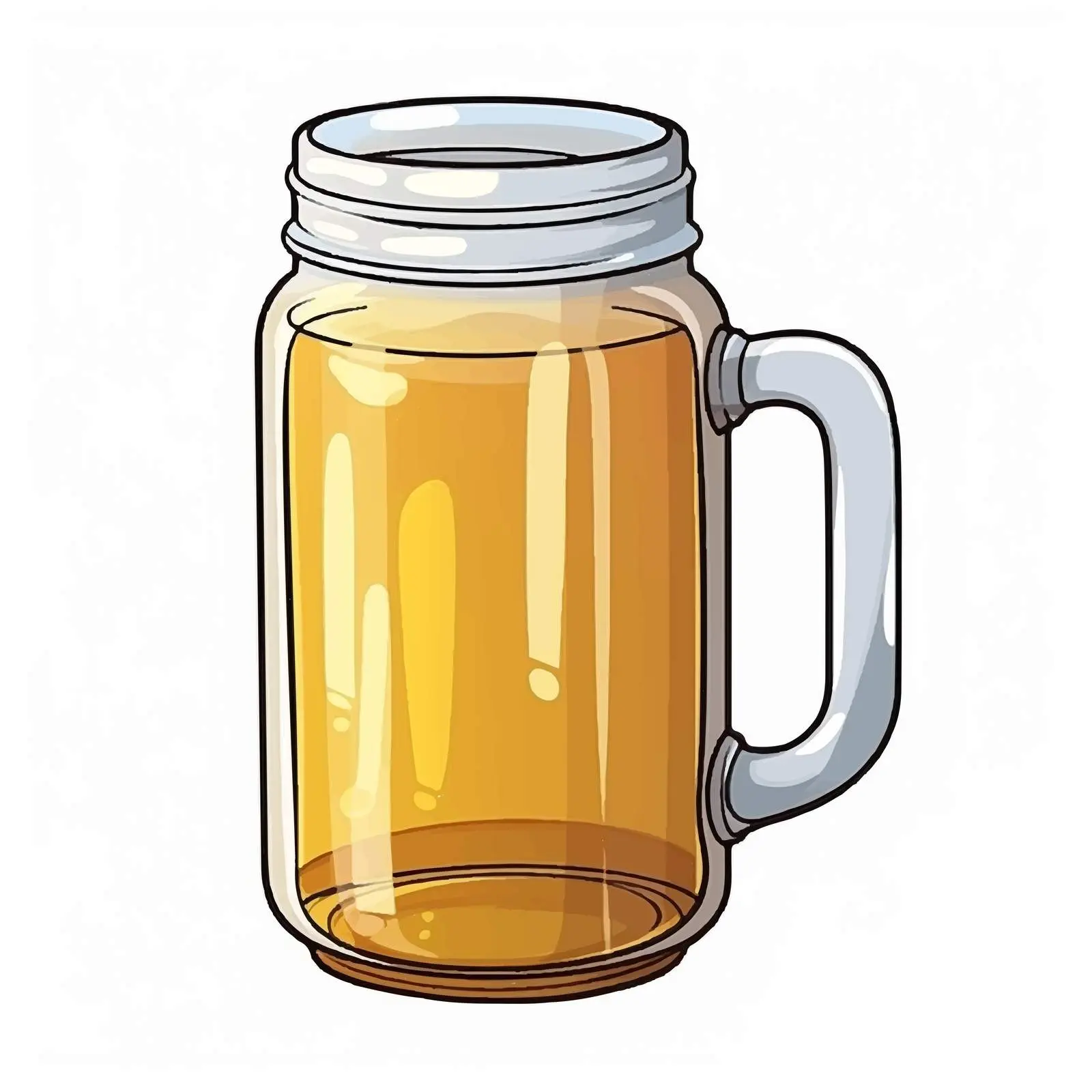 Cartoon Beer Jar Isolated Vector Illustration — free download from Dotvec