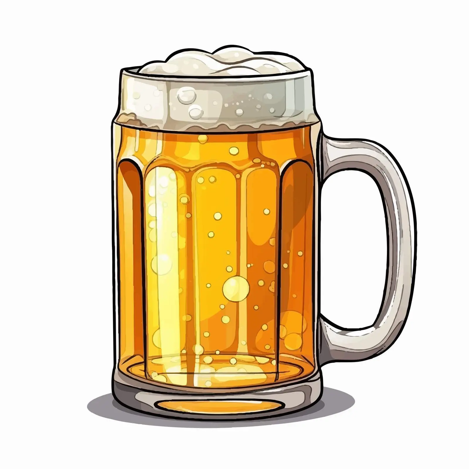 Cartoon Beer Jar Icon Vector Illustration – free craft beer image from Dotvec