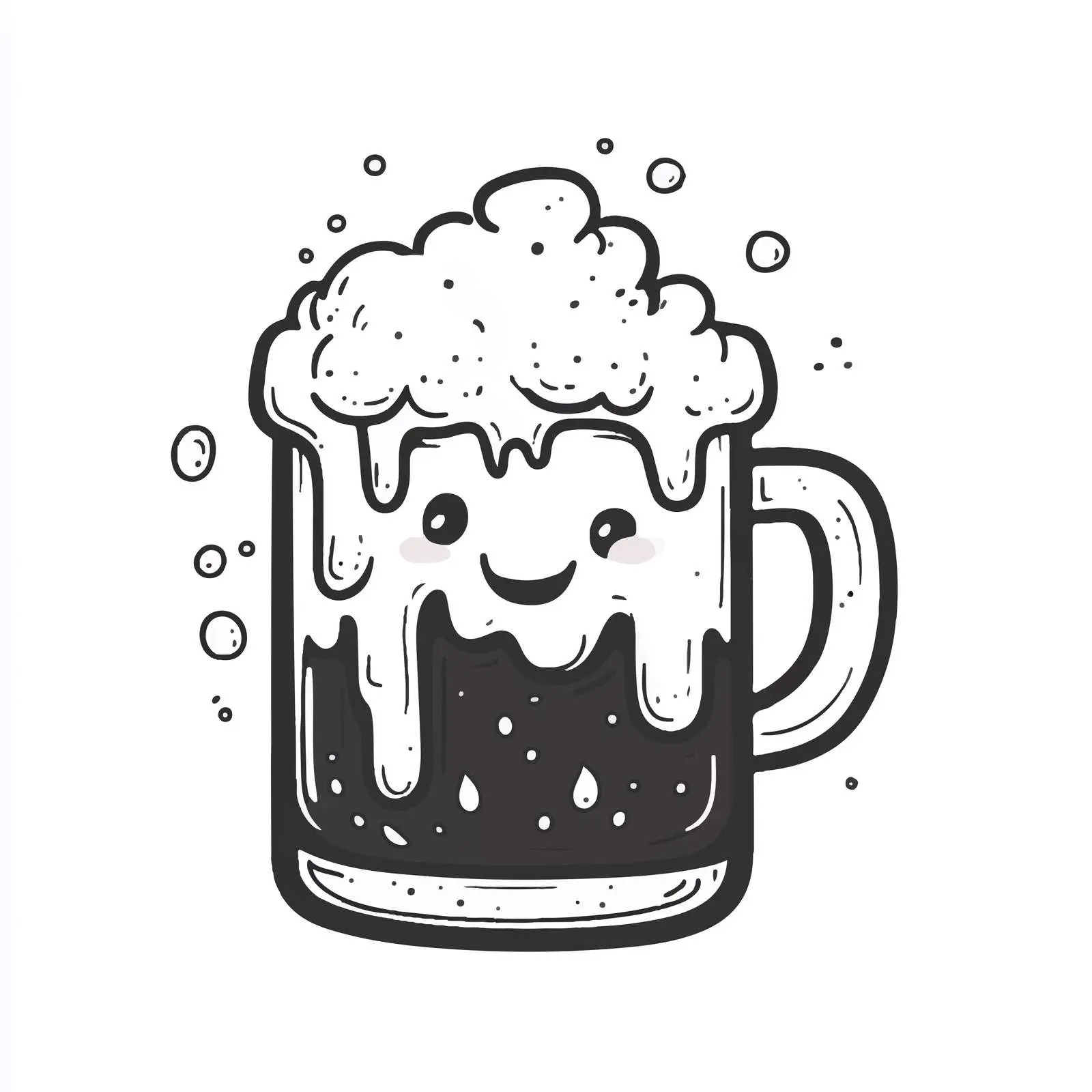 Hand-Drawn Beer Mug Cartoon Vector — free download from Dotvec