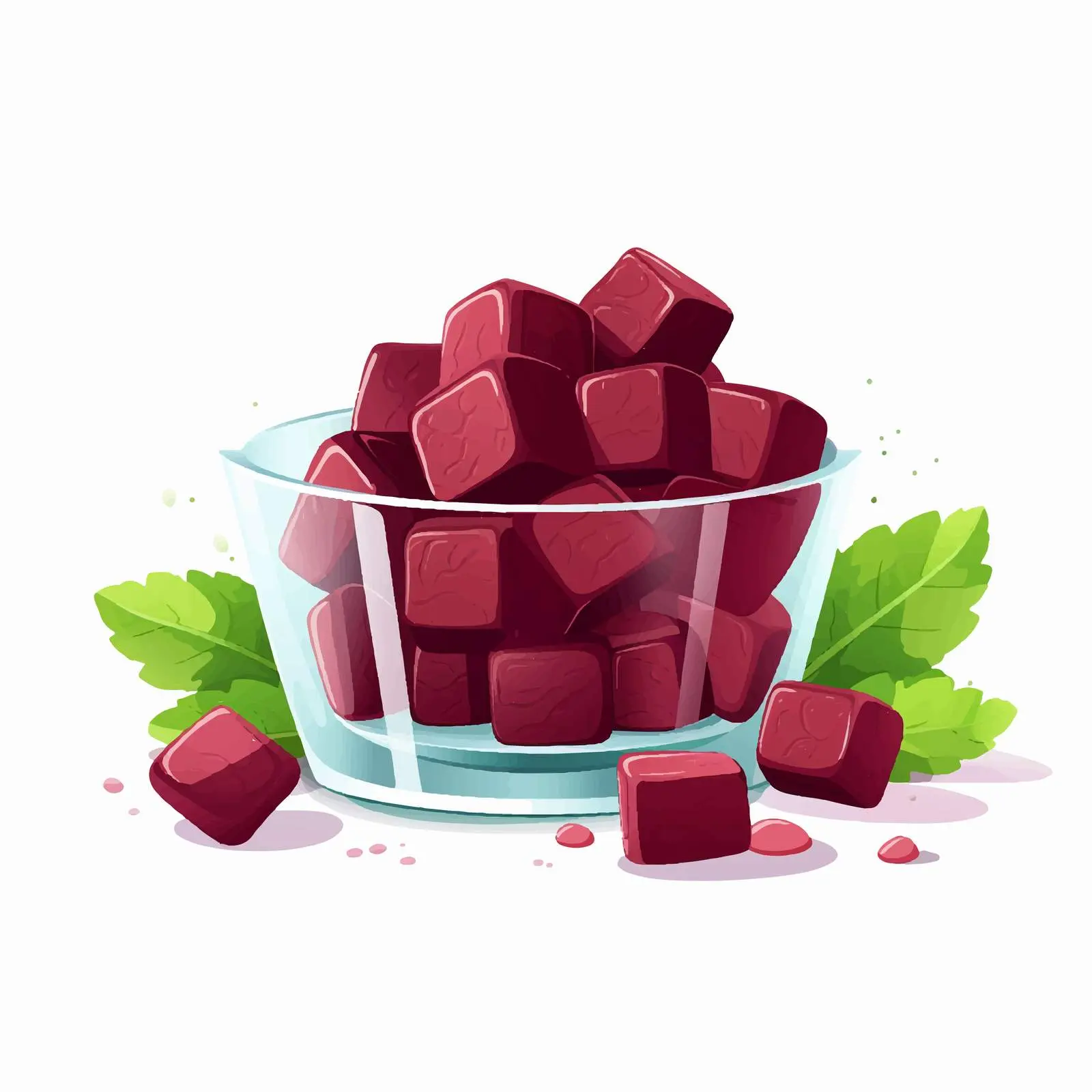 Beet Sugar Cubes in Bowl — free download from Dotvec