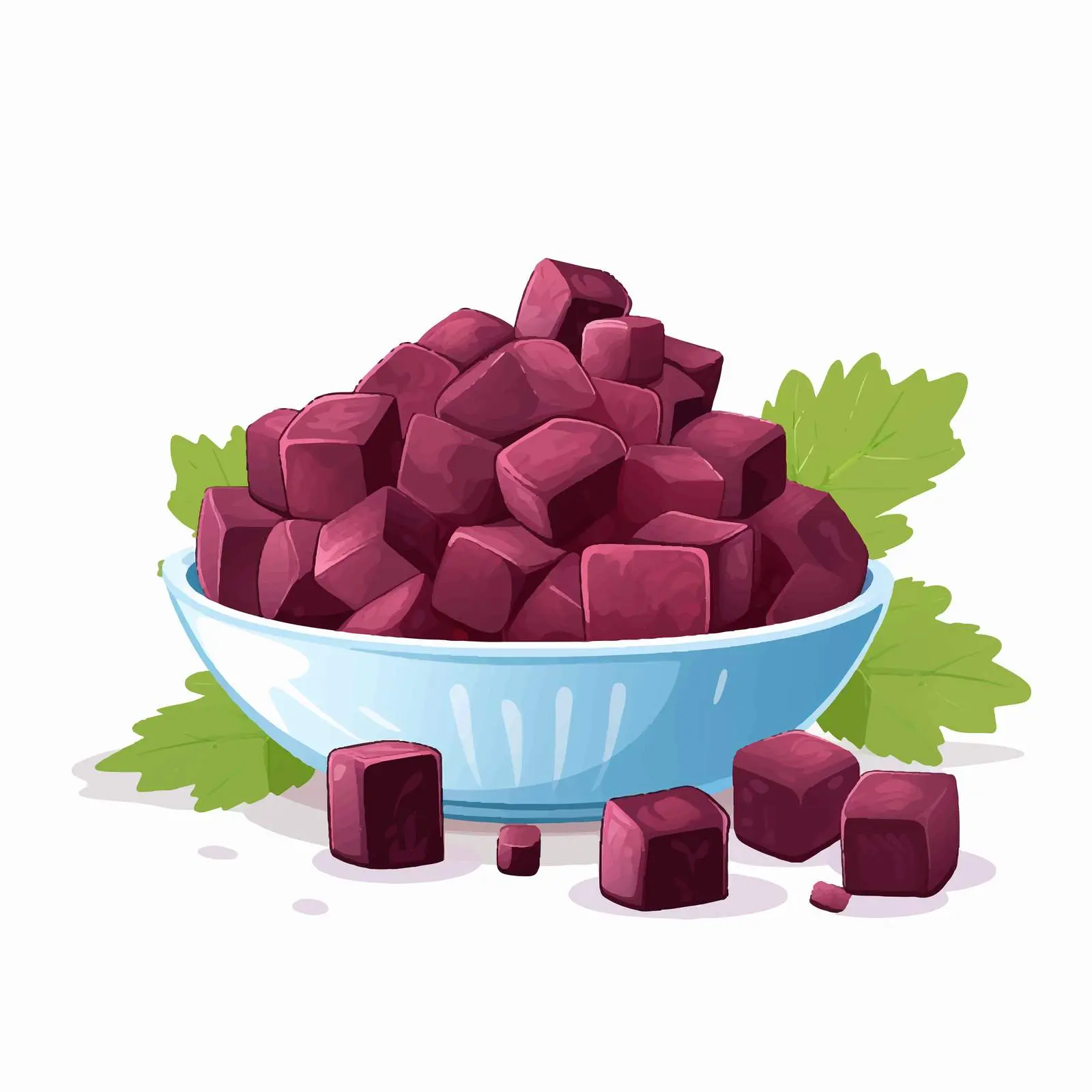 Beet Sugar Cubes in Bowl — free download from Dotvec