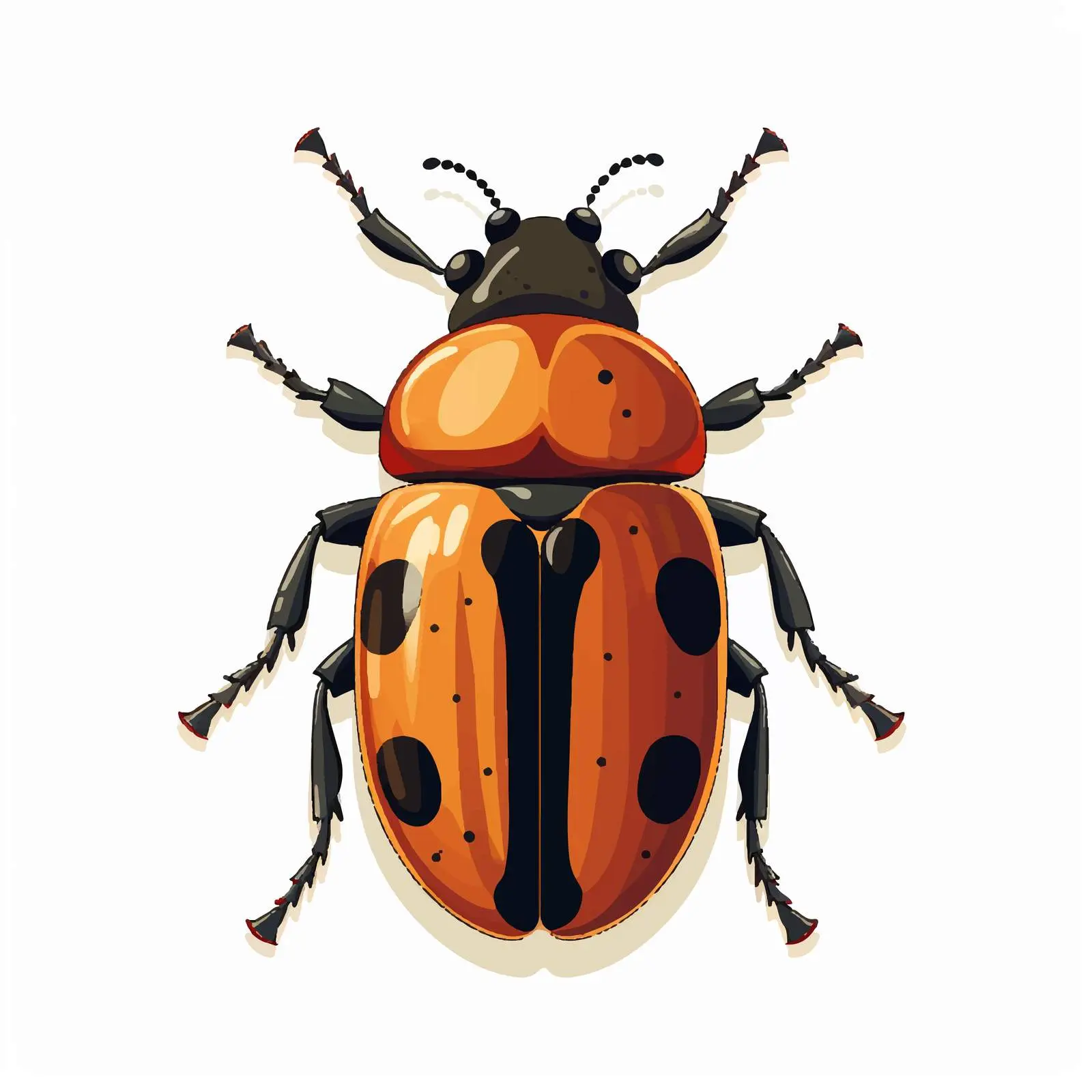 Beetle Vector Illustration on White Background – free tax image from Dotvec