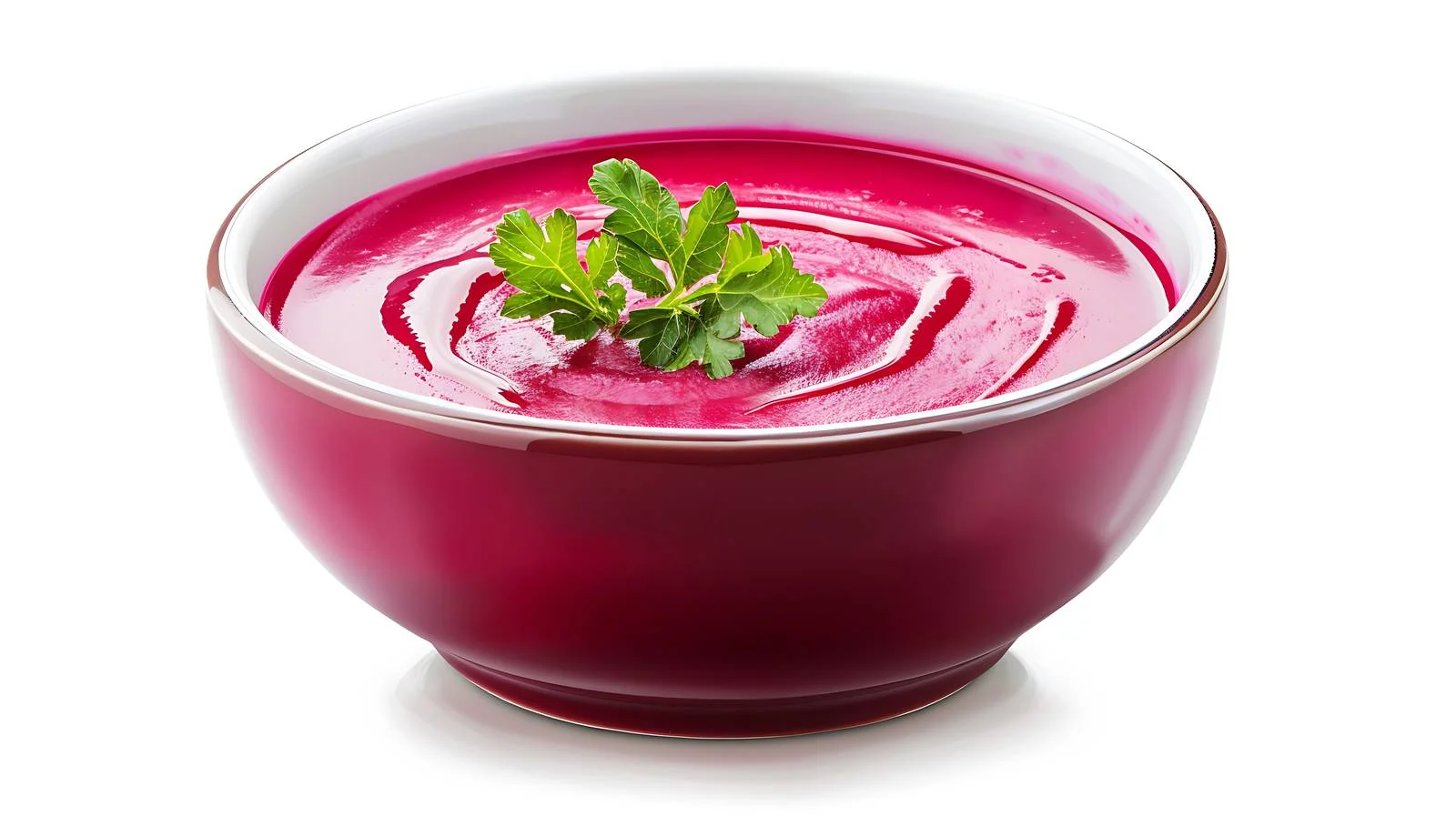 Beetroot Creamy Soup on White Background — free download from Dotvec