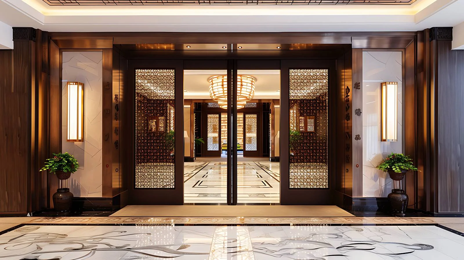 Magnificent Beijing Palace Museum Restaurant Exterior — free download from Dotvec