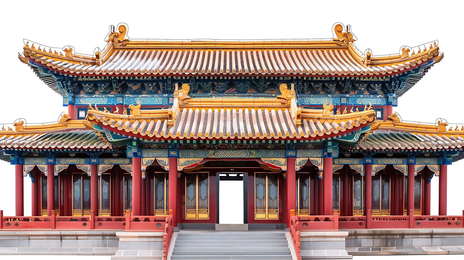 Front Hall of Beijing Xihuang Temple — free download from Dotvec