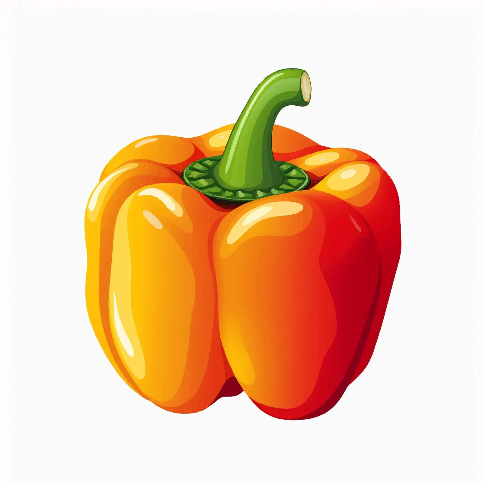 Bell Pepper Vector Illustration on White Background — free download from Dotvec