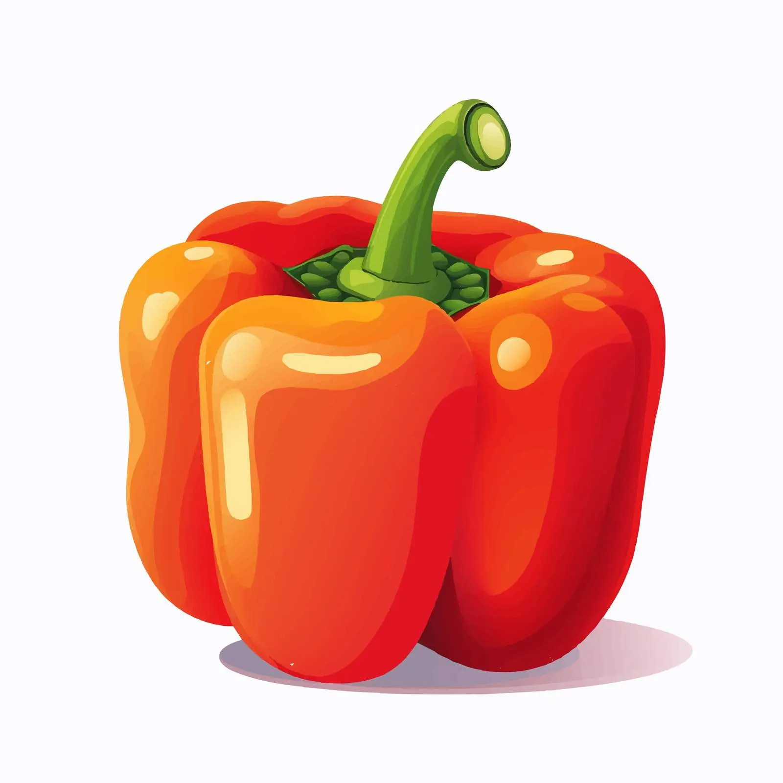 Isolated Bell Pepper Vector Illustration on White Background — free download from Dotvec