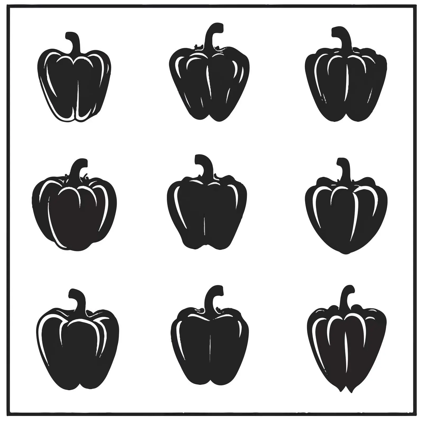Bell Pepper and Black Pepper Icon — free download from Dotvec