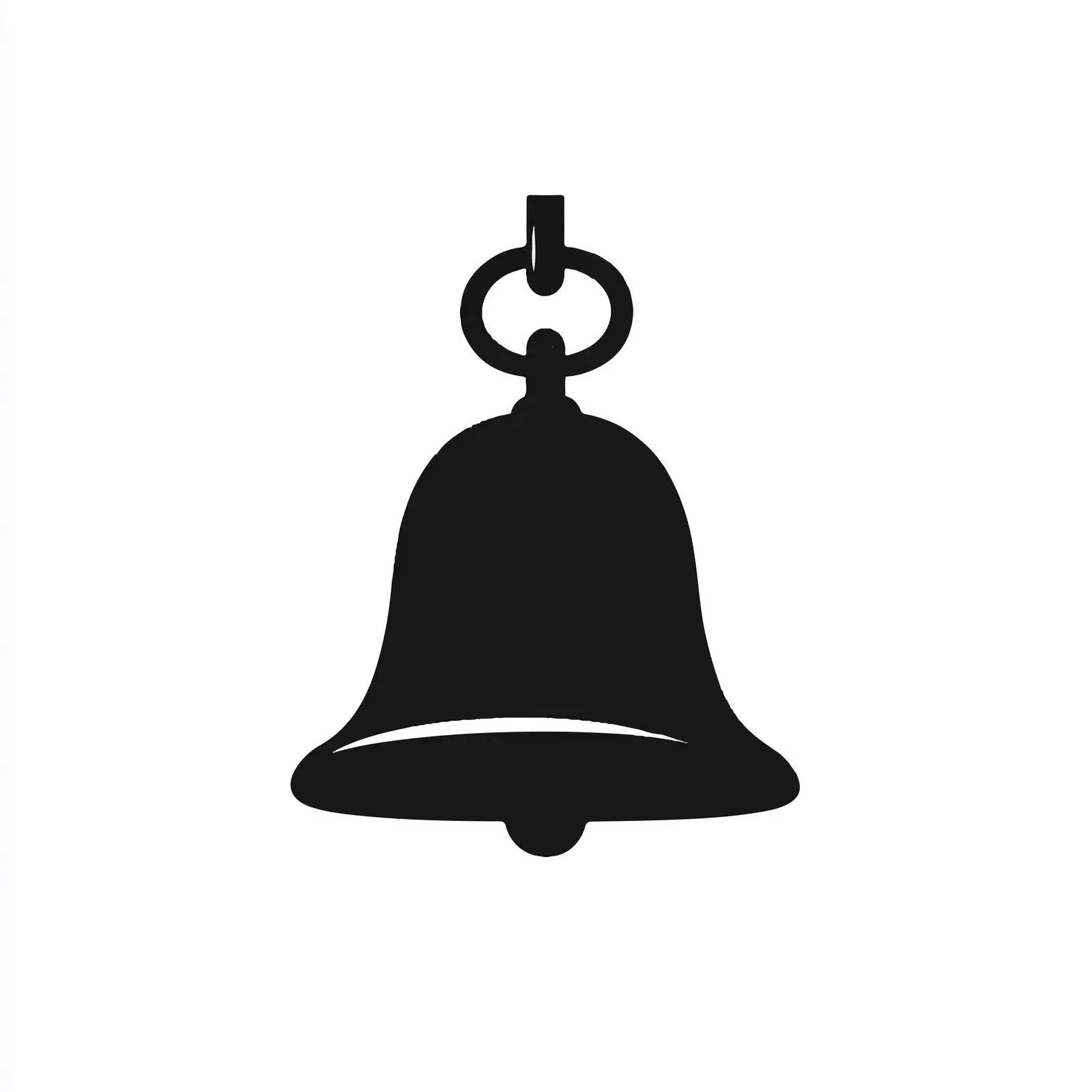 Bell Silhouette on White Background — free download from Dotvec