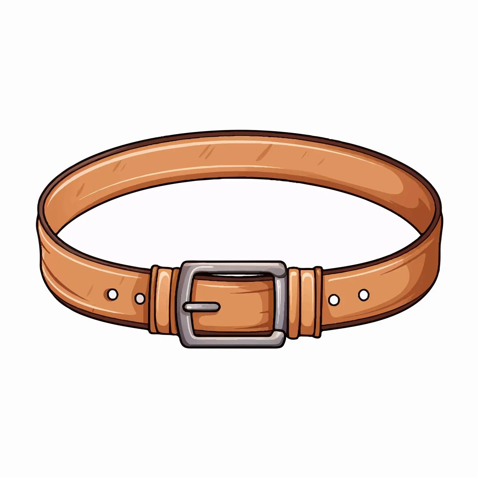 Top View Vector Illustration of Belt on White Background — free download from Dotvec