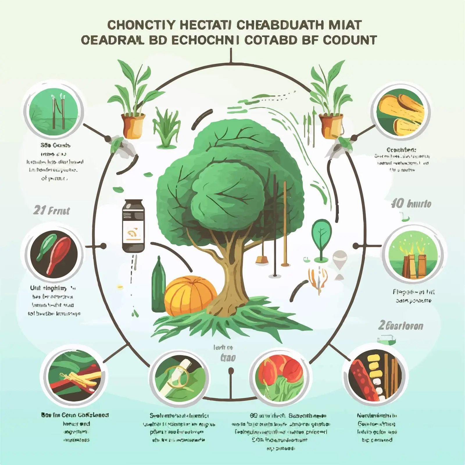 CBD Benefits for Physical Health Illustrated Diagram — free download from Dotvec