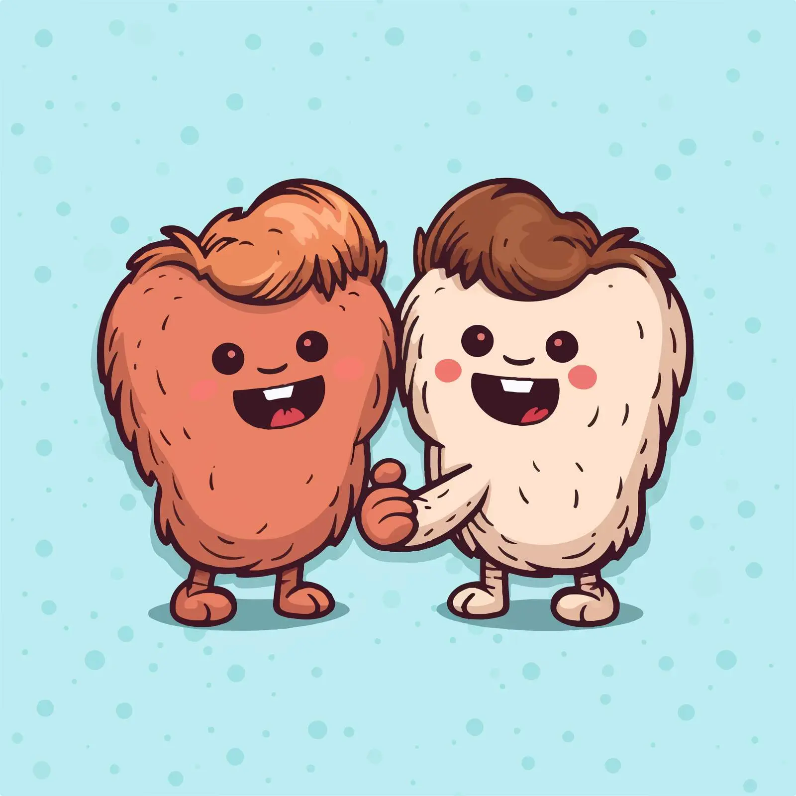 Best Friends Forever Fist Bump Illustration Vector — free download from Dotvec
