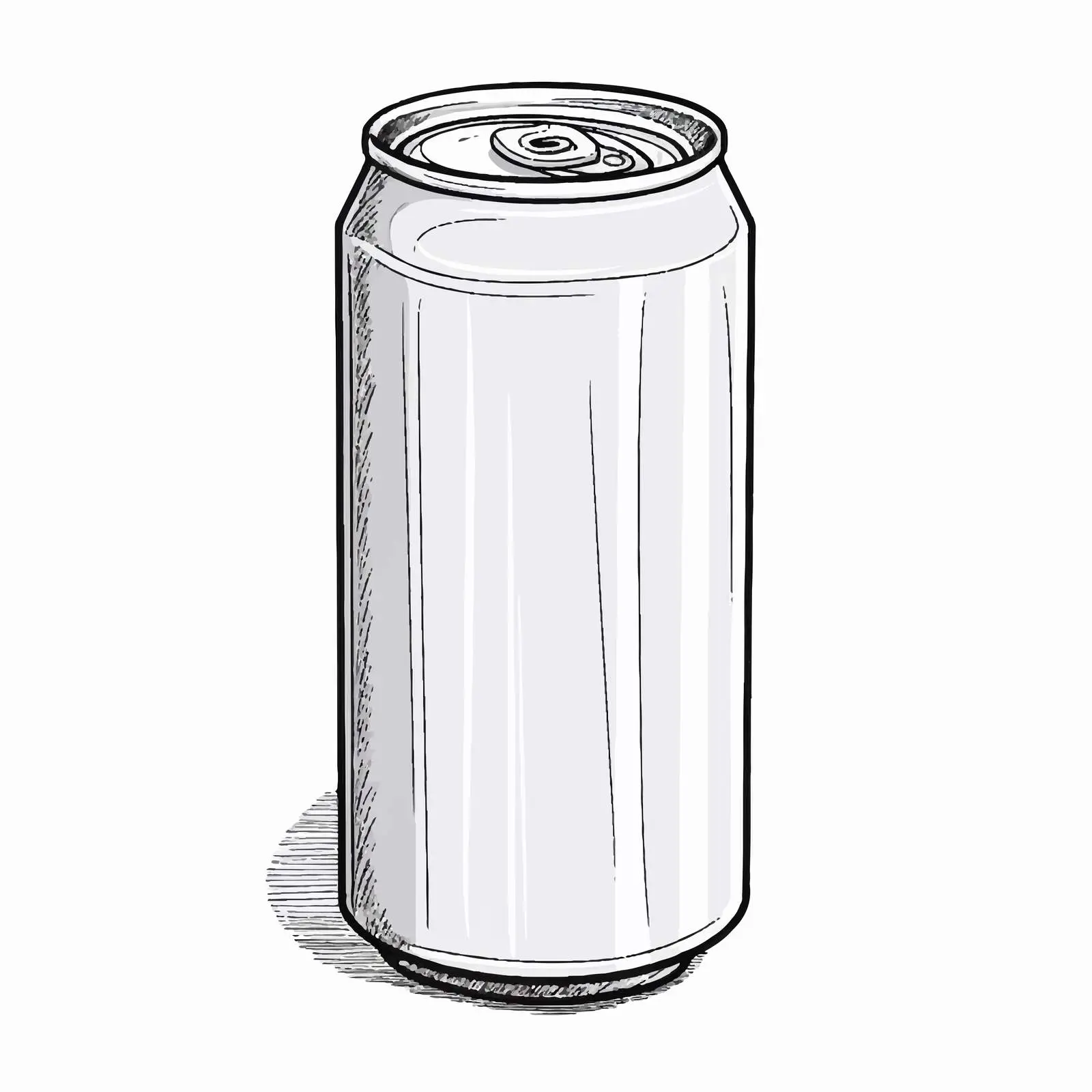 Vector Illustration of Beverage Can on White Background — free download from Dotvec