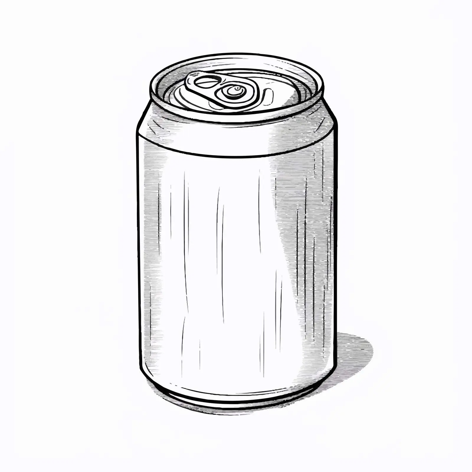 Beverage Can Sketch Vector Illustration — free download from Dotvec