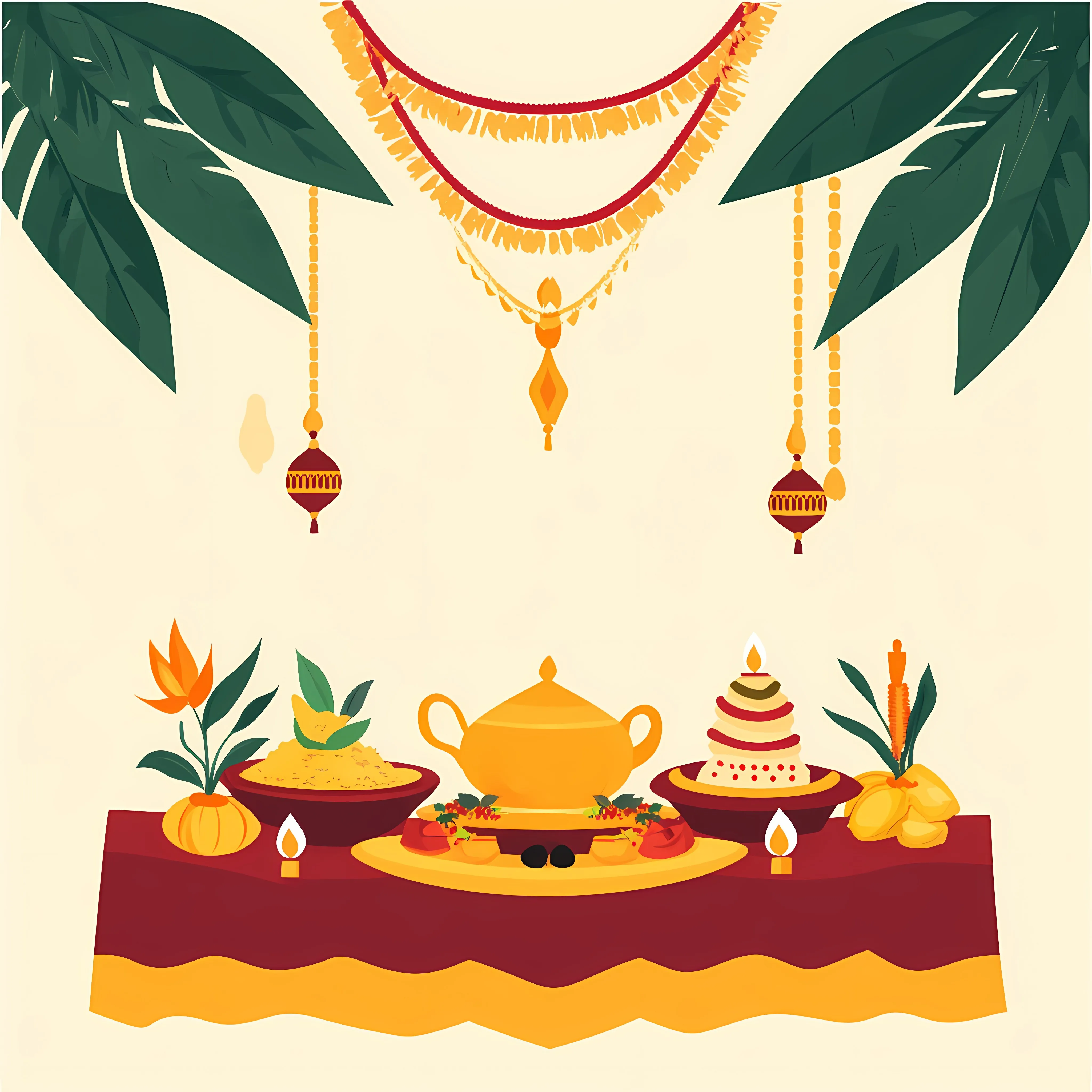 Bhai Dooj Celebration with Food and Candles — free download from Dotvec