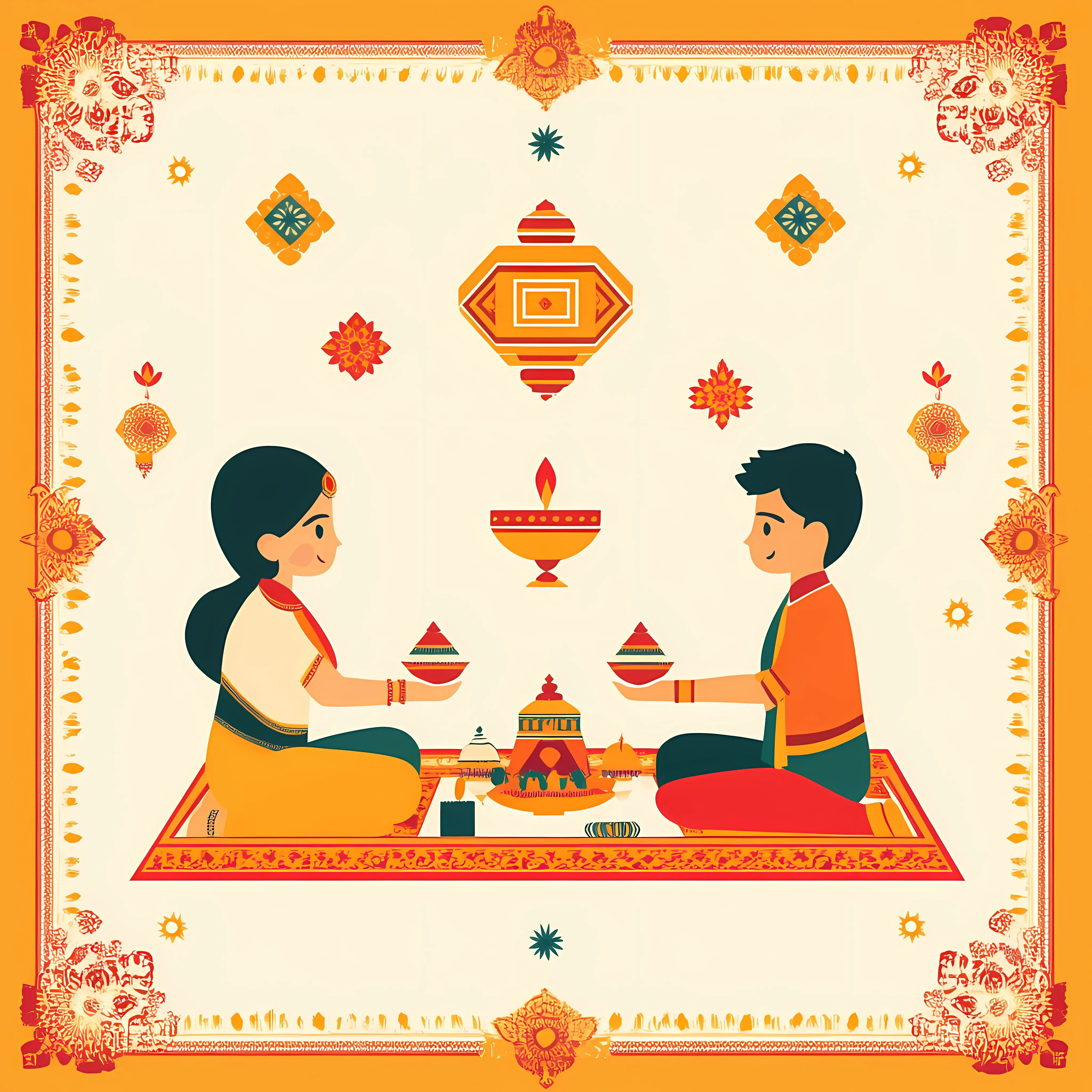 Bhai Dooj Icon Collection in Vector Style — free download from Dotvec