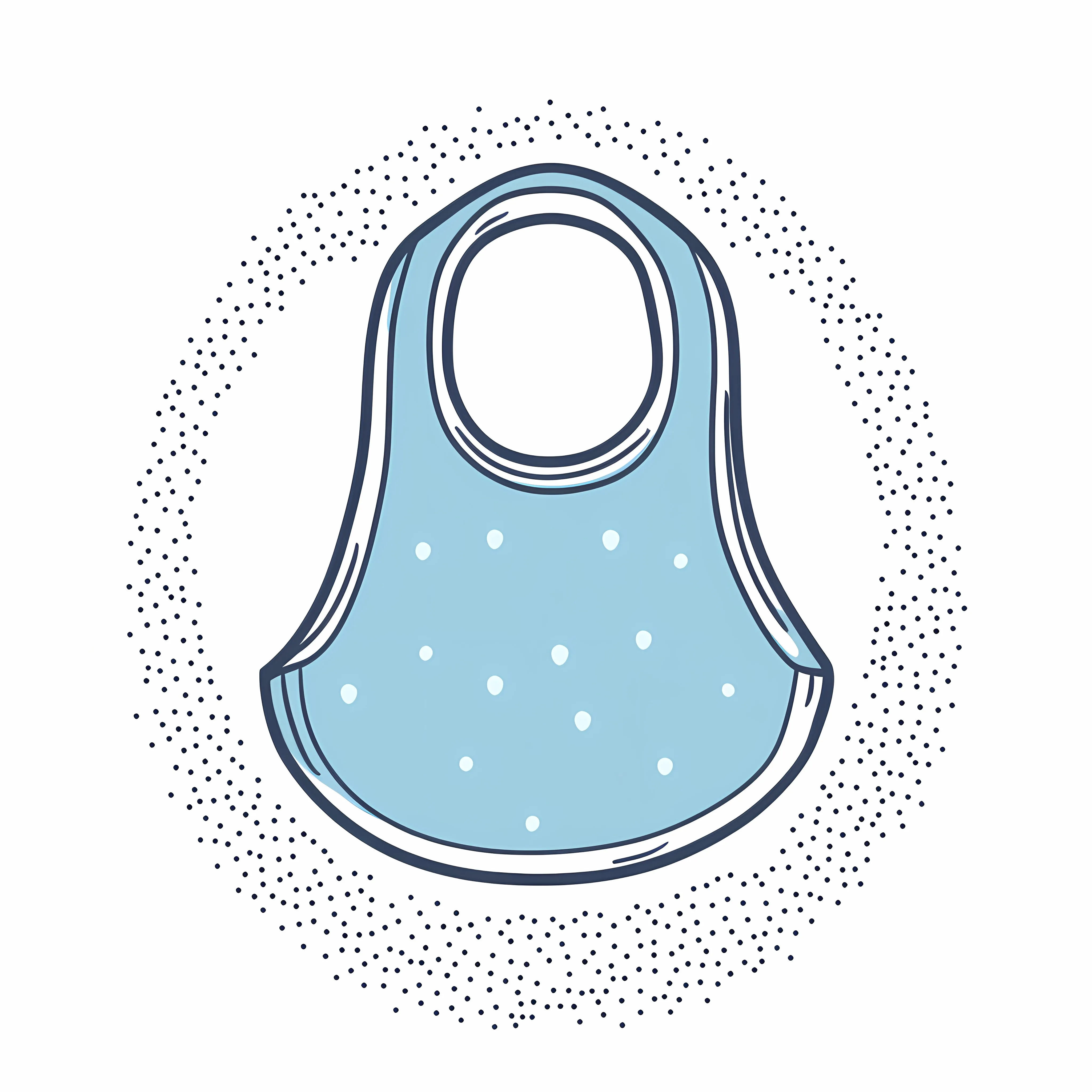 Bib Baby Shower Icon Vector Illustration — free download from Dotvec